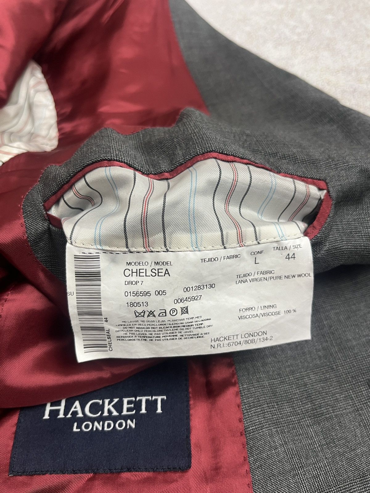 Hackett Hackett London Chelsea Blazer Loro Piana Super 120’s Wool Size 44L - 6 Thumbnail