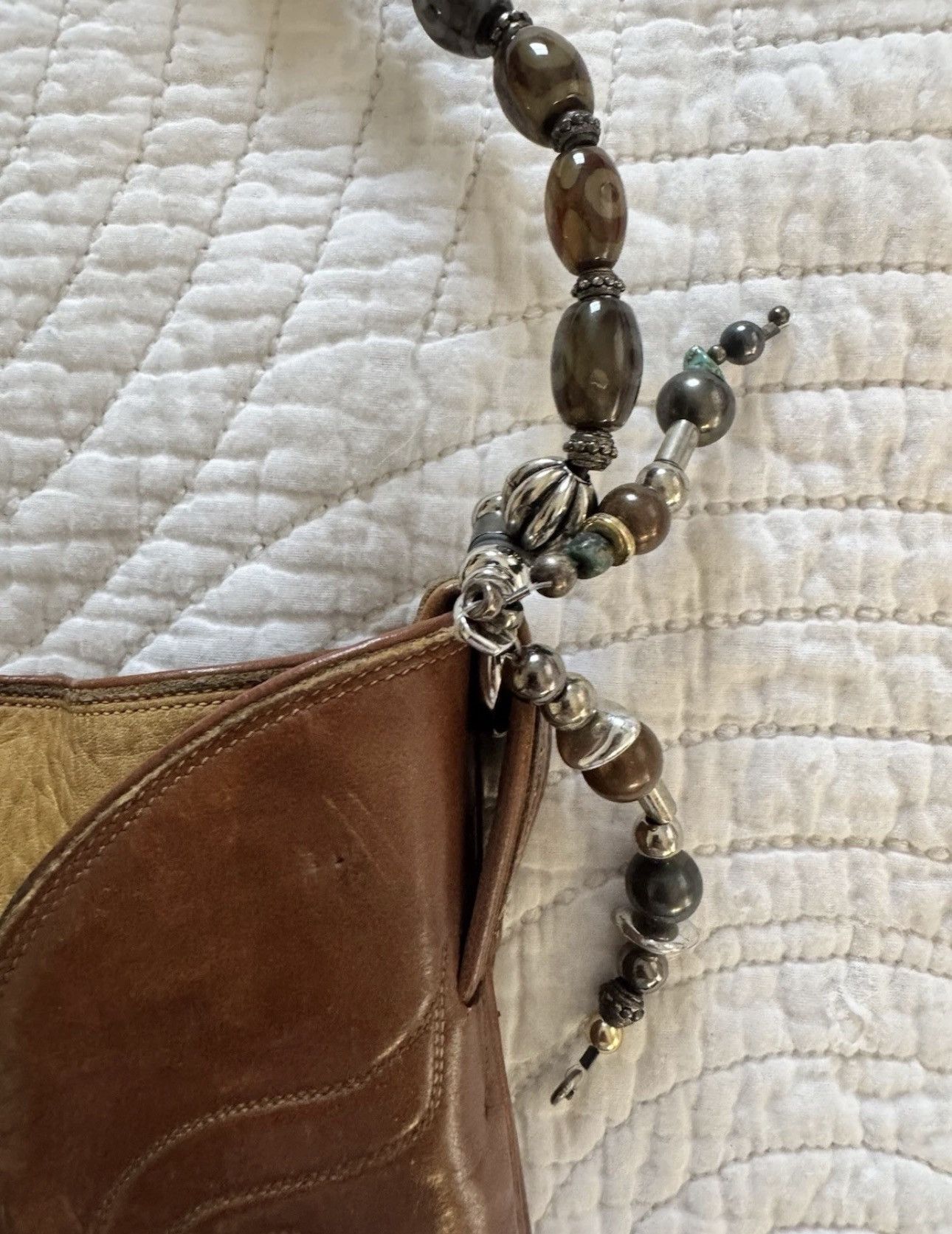 Tony Lama Vintage Tony Lama Leather Boot Purse Western Cowgirl USA Size ONE SIZE - 5 Thumbnail