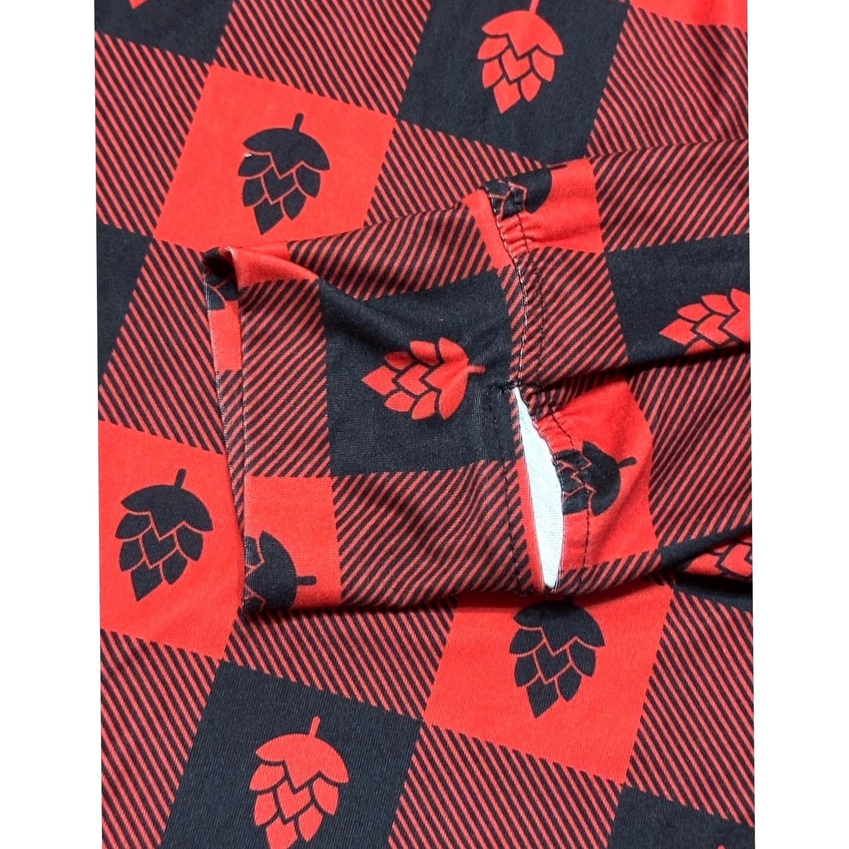 Vintage Shinesty Henley Pajama Sleep Shirt Long Sleeve Red/Black Sierra Nevada Sz M Mens Size US M / EU 48-50 / 2 - 8 Thumbnail