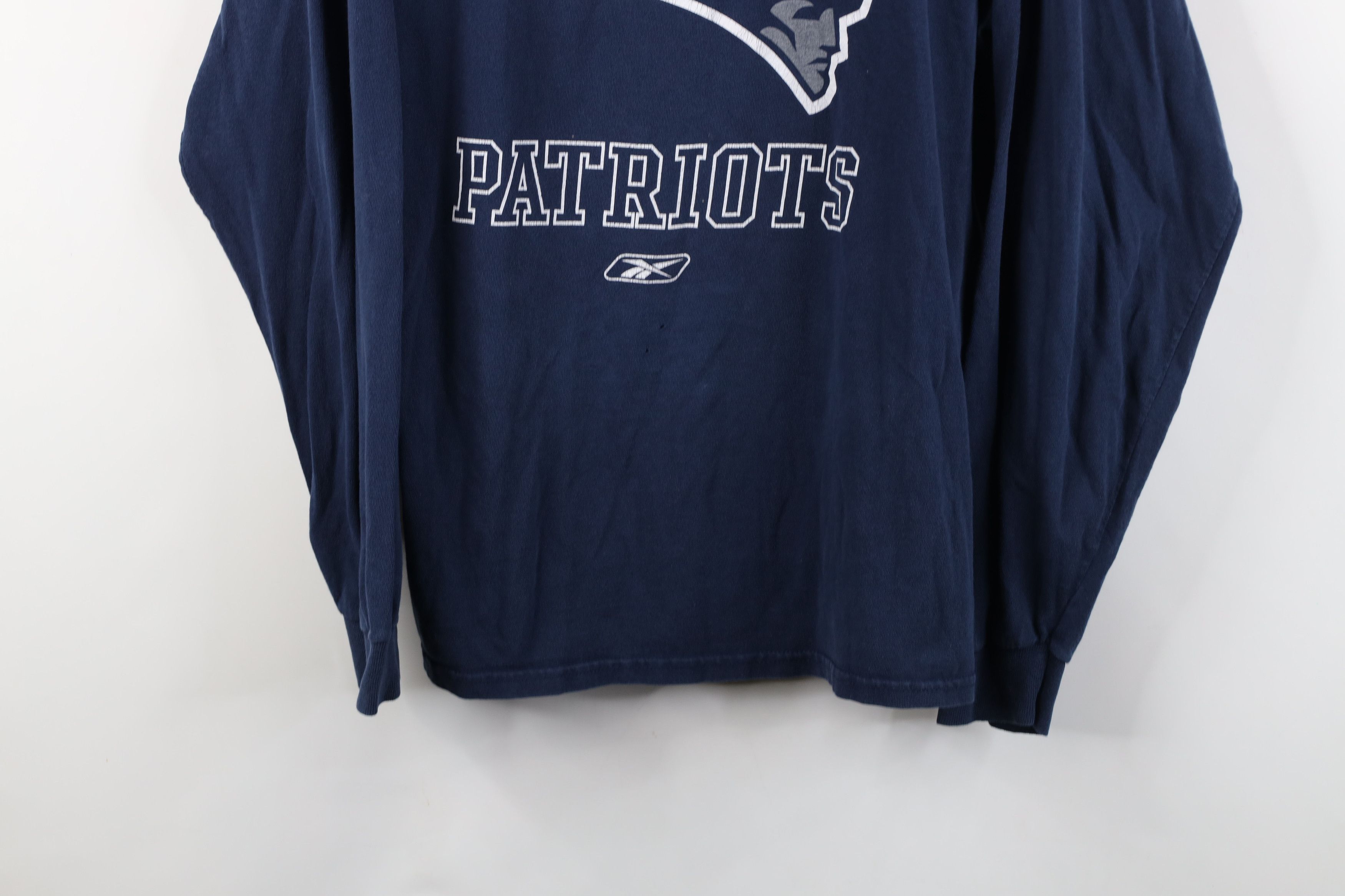 Reebok Vintage Reebok New England Football Long Sleeve T-Shirt Size US XL / EU 56 / 4 - 3 Thumbnail
