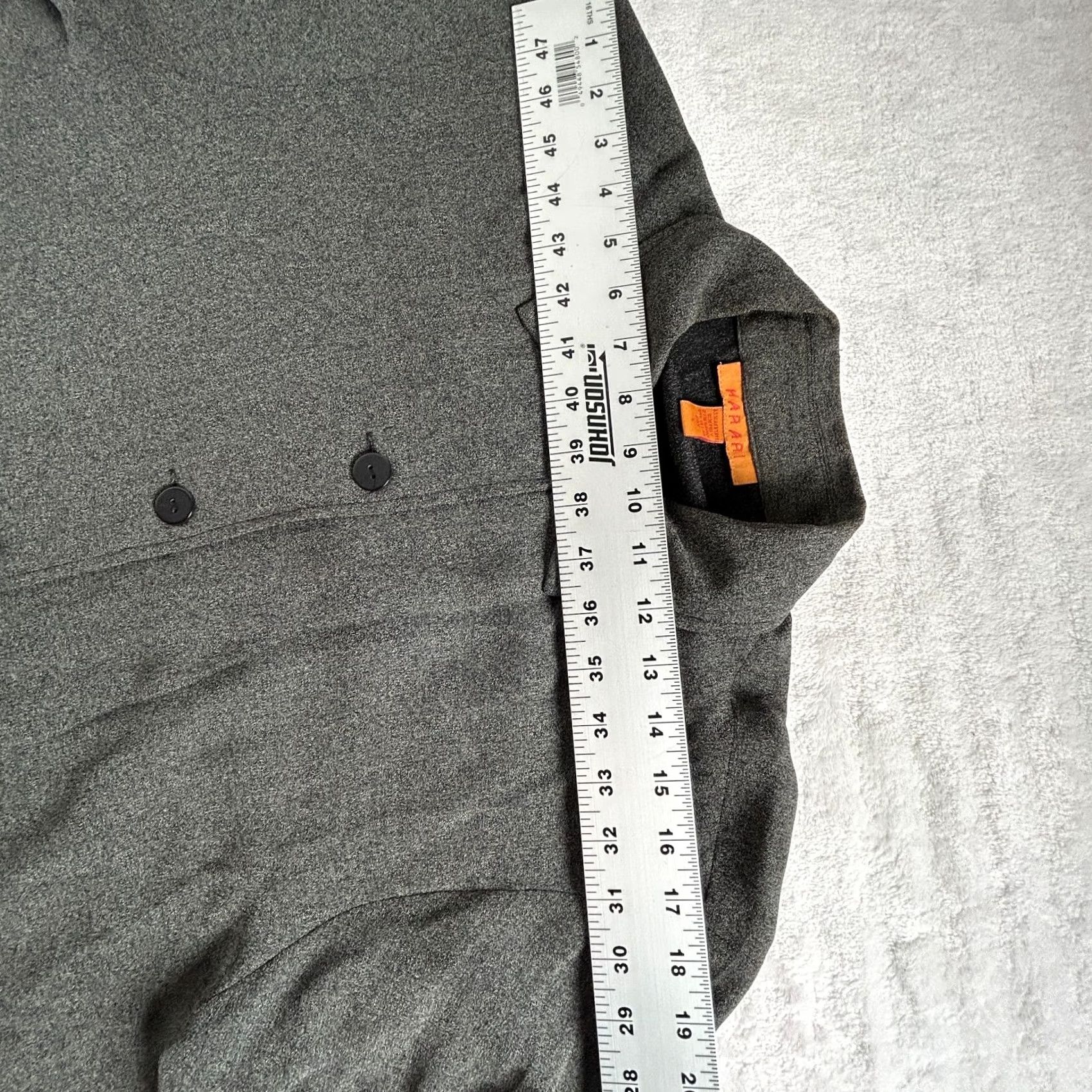 Vintage Harari Women's Button Down Collared Jacket Long Sleeve Grainy Black Size Small Size S / US 4 / IT 40 - 5 Thumbnail