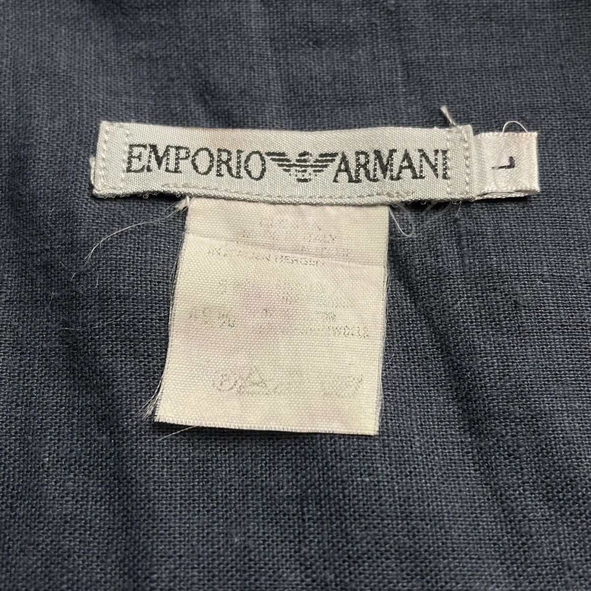 Emporio Armani EMPORIO ARMANI BUTTON UP LINEN SLEEVELESS SHIRT Size US L / EU 52-54 / 3 - 9 Thumbnail