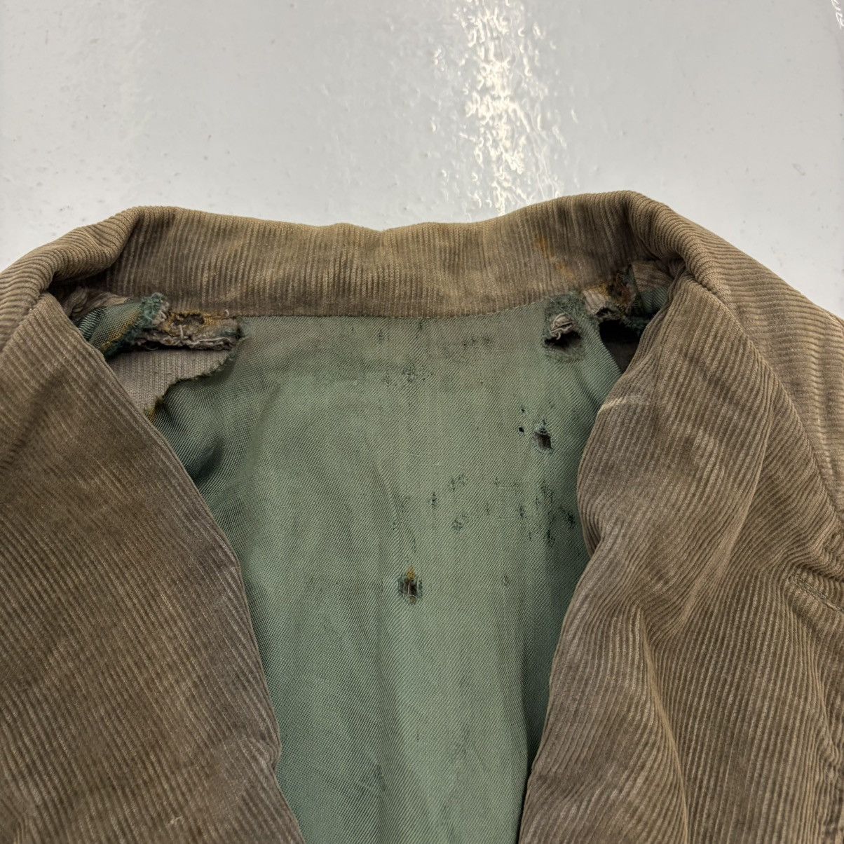 Other Vintage 60s Brown Distressed Cotton Corduroy Jacket Size 38S - 2 Thumbnail