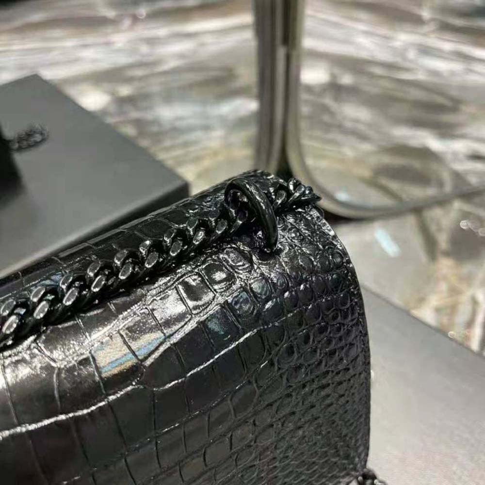 Saint Laurent Paris o1s1wg110924 Size: OS / Sunset Medium Leather Bag in Black Size ONE SIZE - 8 Thumbnail