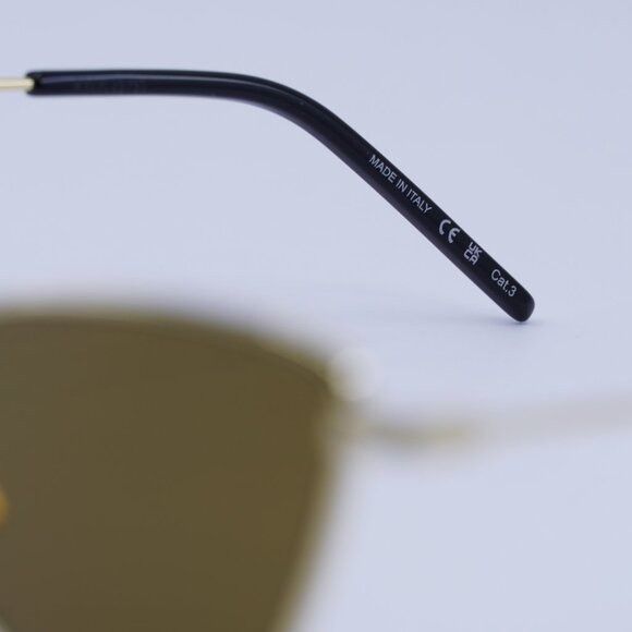 Saint Laurent Paris 🕶️ New Saint Laurent SL303 JERRY 011 Sunglasses - Gold Size ONE SIZE - 6 Thumbnail