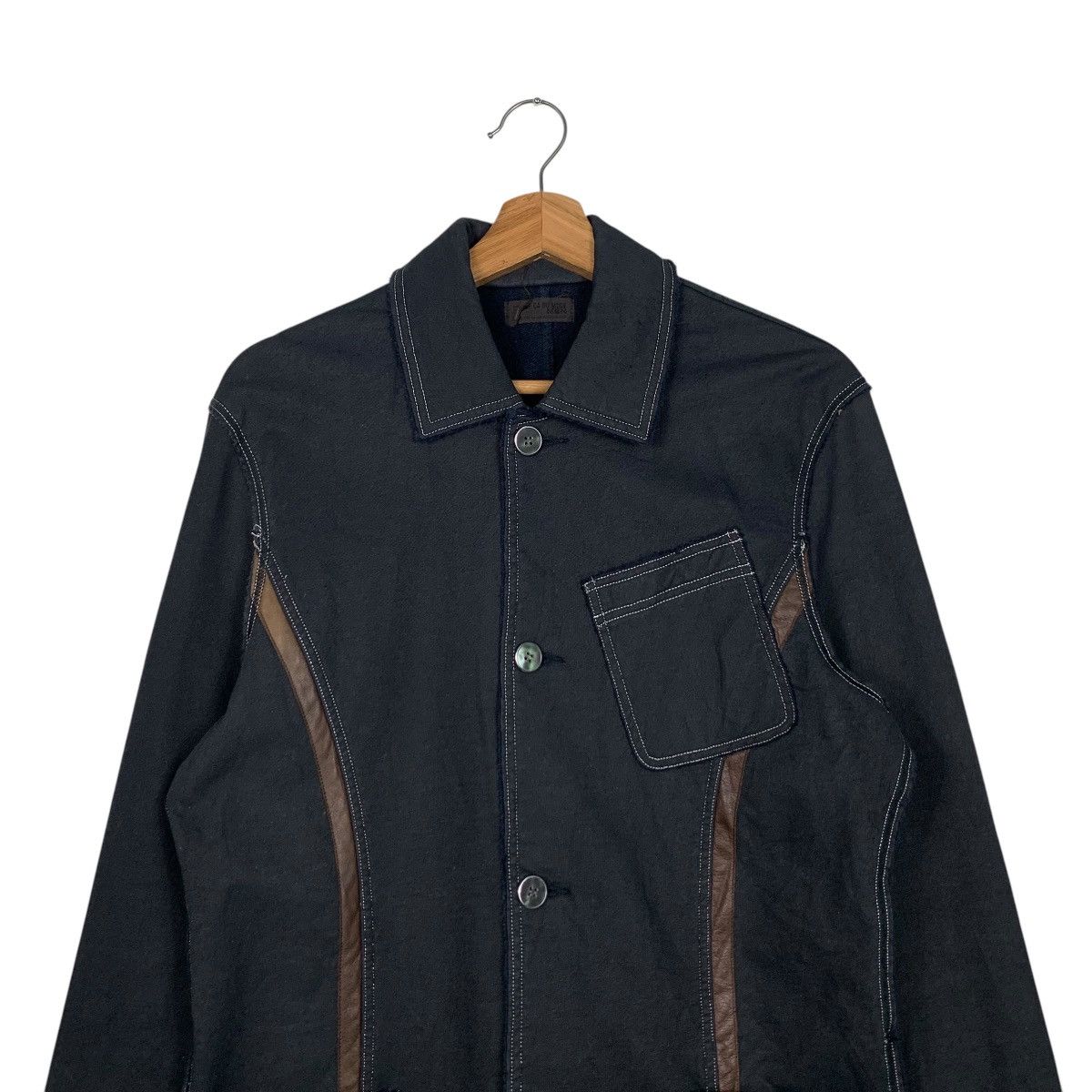 Japanese Brand Comme Ca Du Mode Men Cotton Workwear Jacket #1895-C82 Size US M / EU 48-50 / 2 - 2 Thumbnail