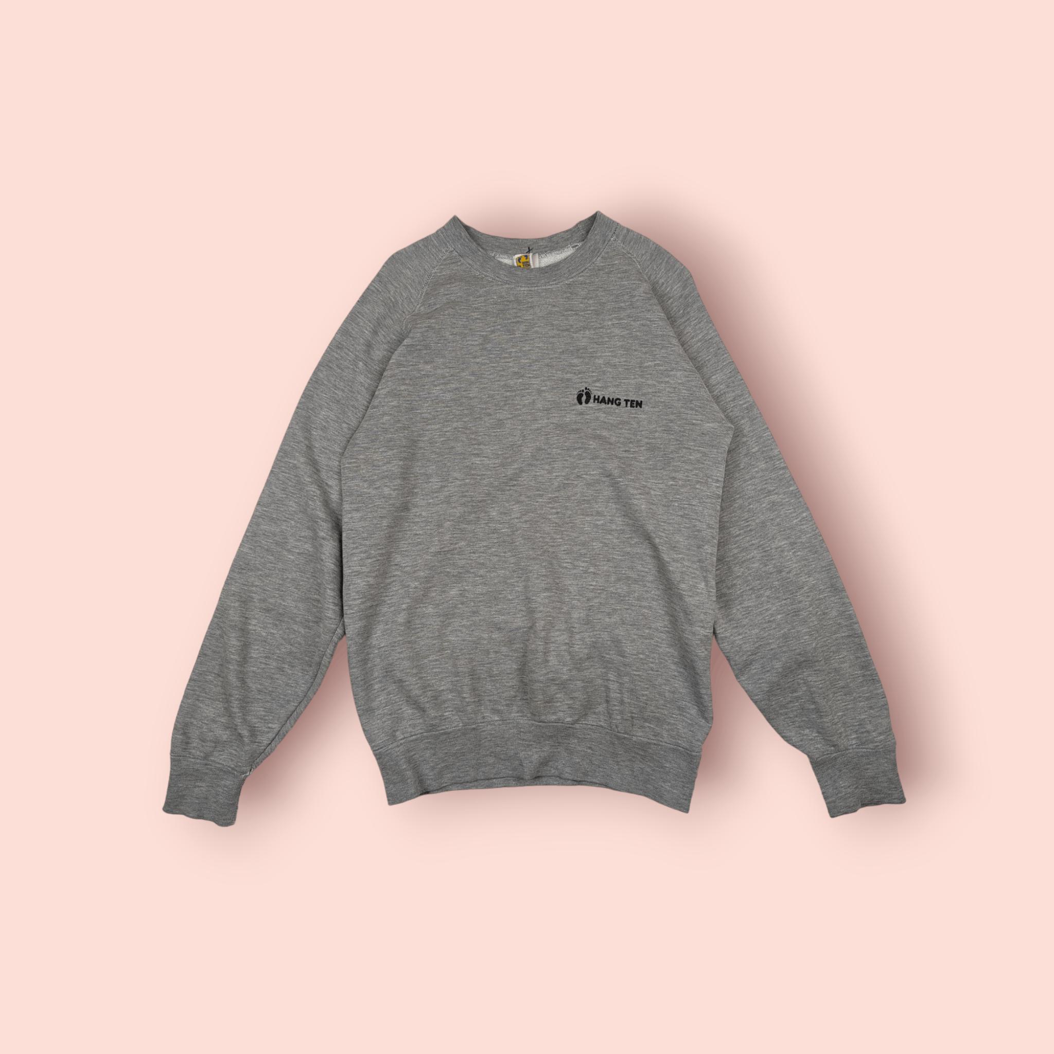 Hang Ten Vintage 80's HANG TEN Sportswear Plain Grey Sweatshirt Size US S / EU 44-46 / 1 - 1 Thumbnail