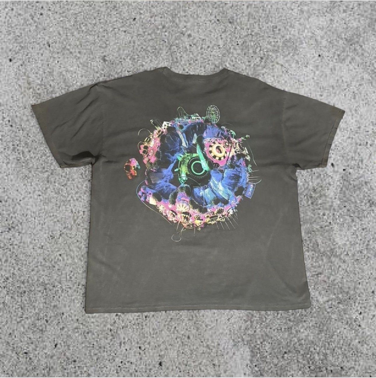 Travis Scott Washed Black Travis Scott Backbling Astroworld T-Shirt Size US XL / EU 56 / 4 - 2 Thumbnail
