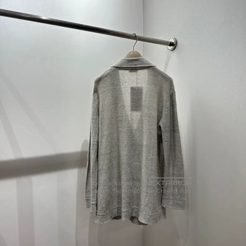 Brunello Cucinelli Brunello Cucinelli Lace Linen Open Cardigan Jacket Size M / US 6-8 / IT 42-44 - 2 Thumbnail