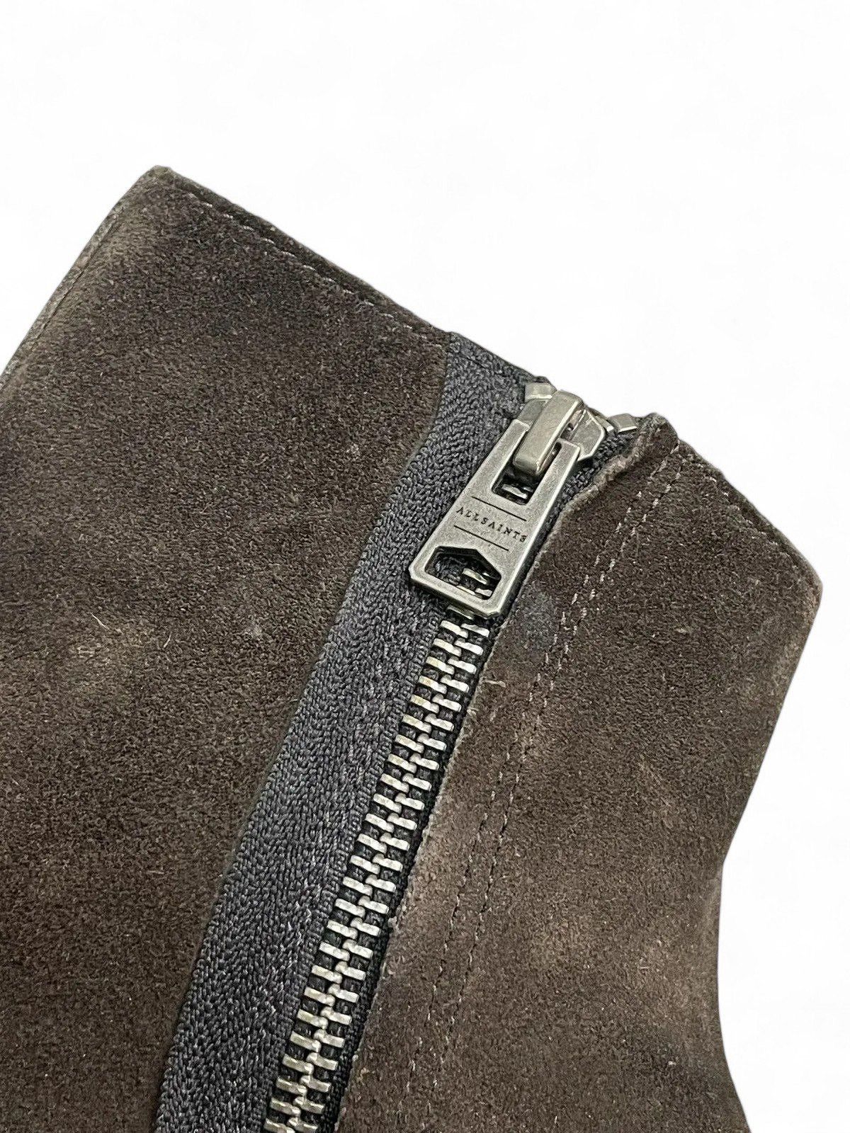 Allsaints All Saints Brown Suede Zip Boots Distressed guidi style Size US 12 / EU 45 - 10 Thumbnail