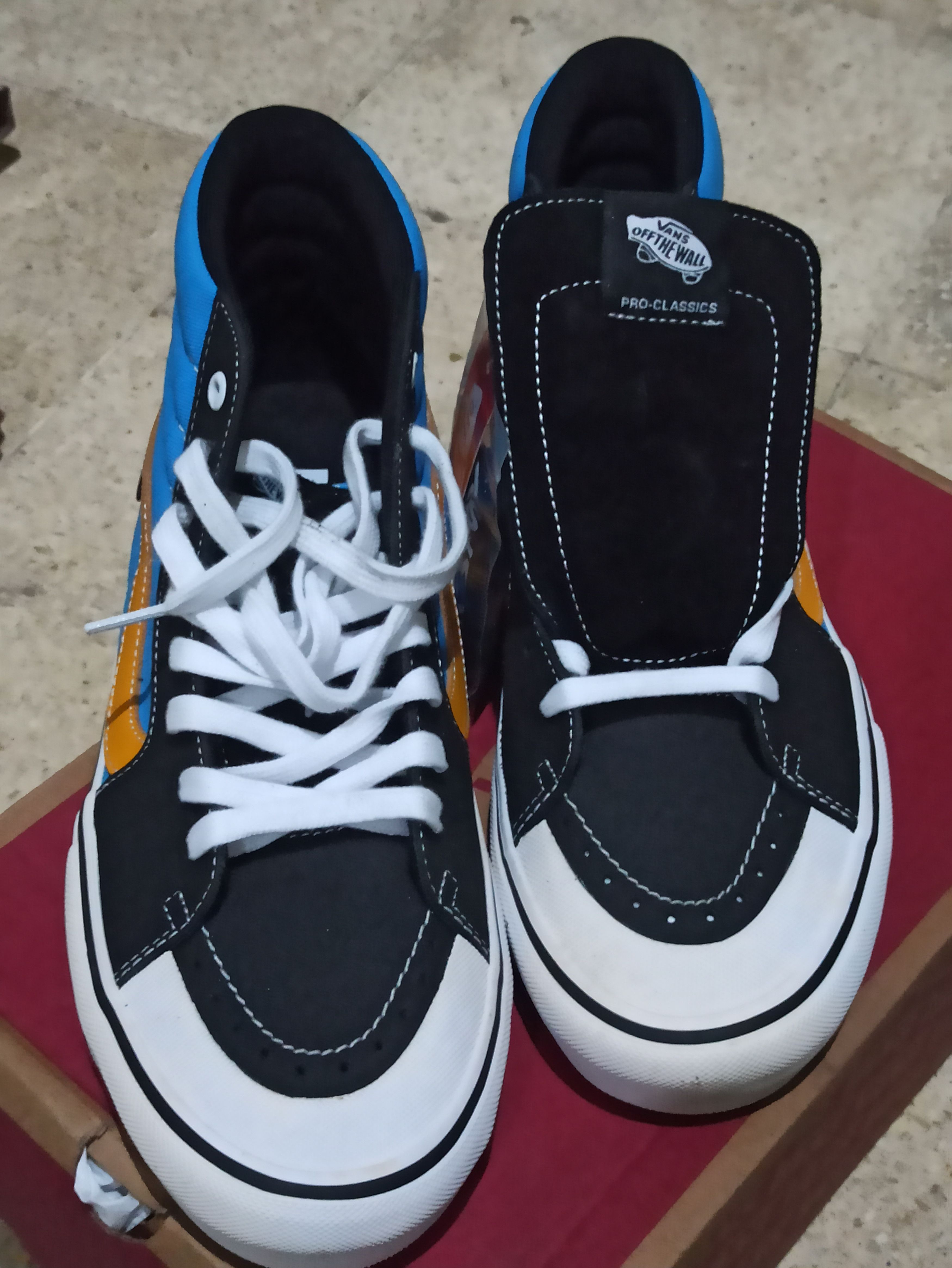 Vans Vans Sk8 Hi knee Slide Black Blue Size US 10 / EU 43 - 5 Thumbnail