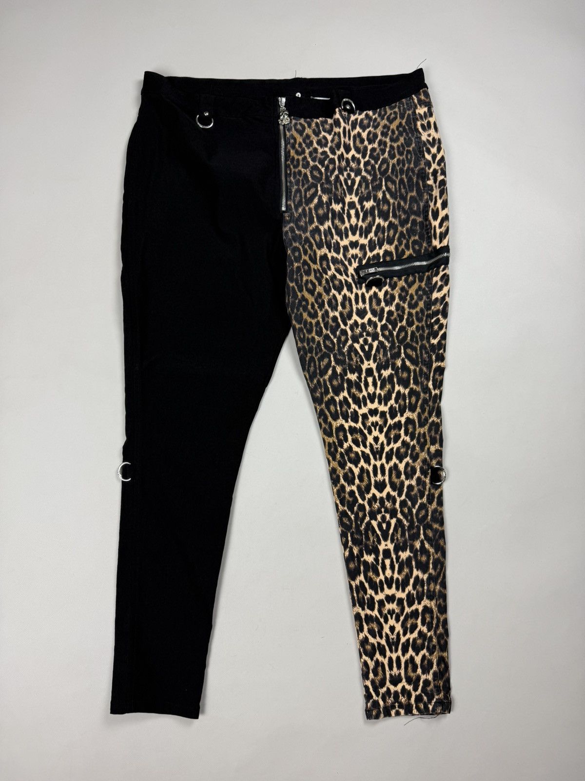 Killstar Killstar Ladies Gothic Leopard Pattern Pants Trousers Size 40" / US 18 - 1 Thumbnail