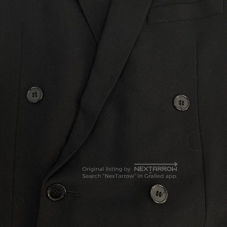 Saint Laurent Paris SLP Black Wool Double-Breasted Blazer. Size US M / EU 48-50 / 2 - 8 Thumbnail