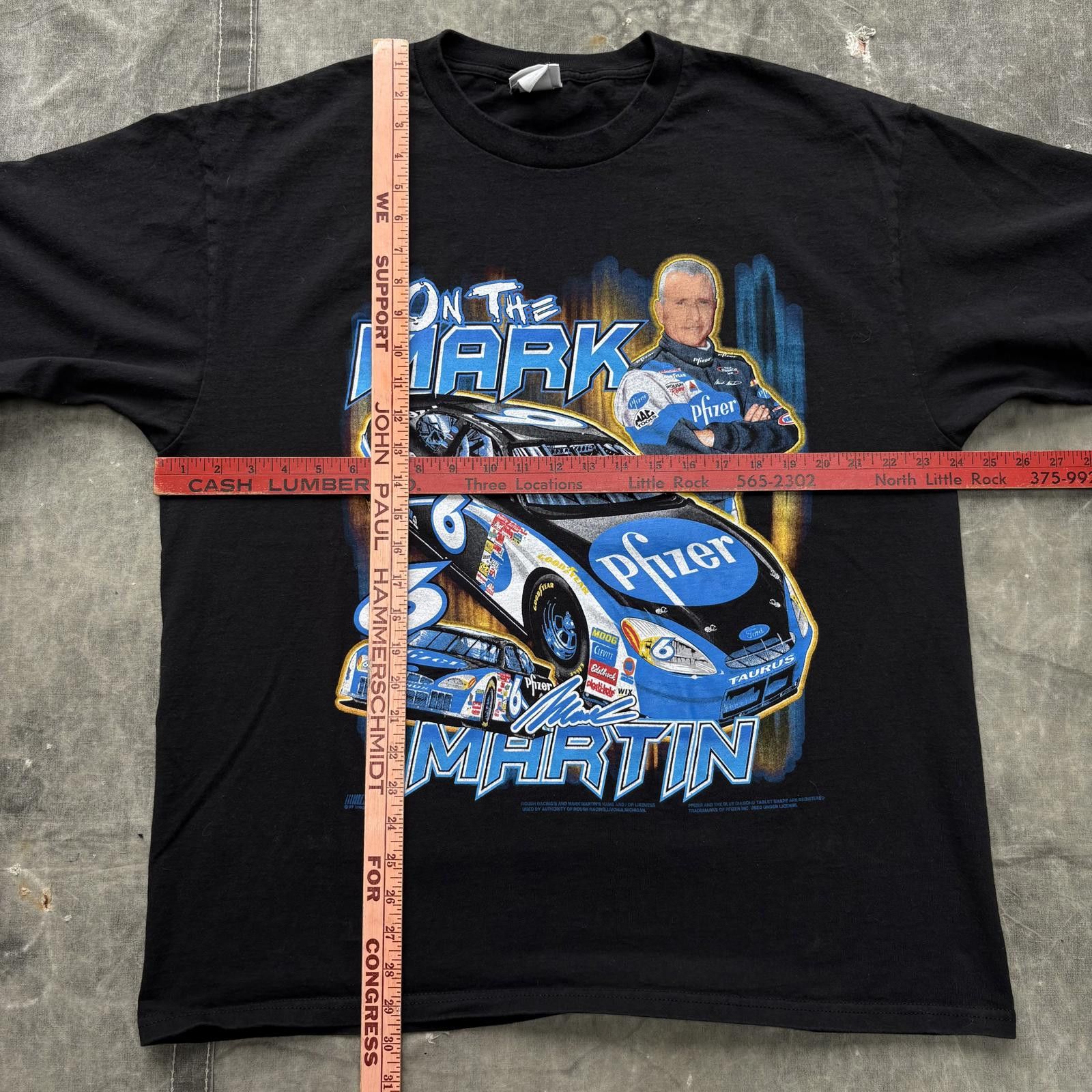 NASCAR Vintage Y2K Mark Martin Pfizer NASCAR Sportswear Shirt Size US XL / EU 56 / 4 - 4 Thumbnail