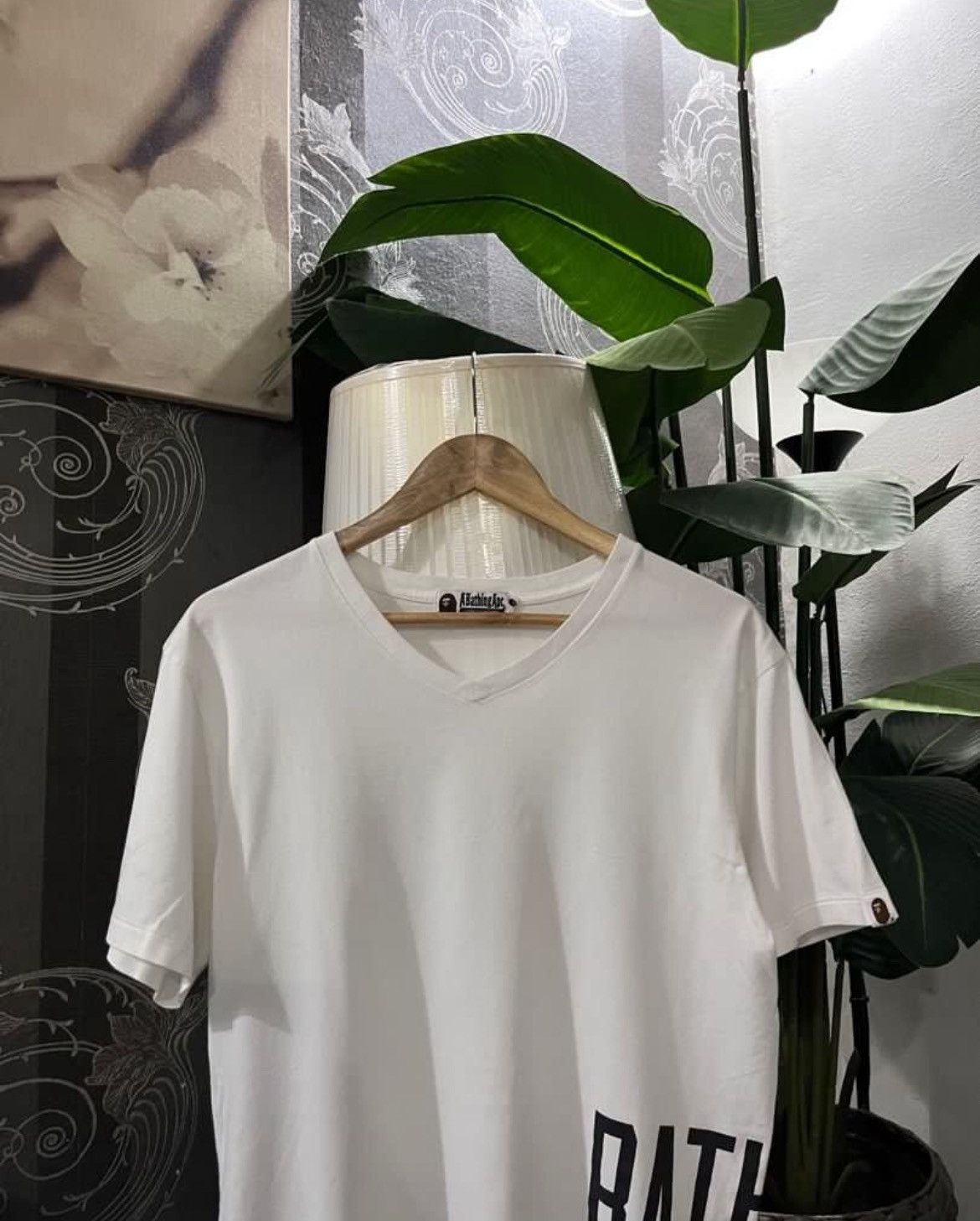 Bape Bape Side Spell out Logo V Neck Tee Size US M / EU 48-50 / 2 - 4 Thumbnail