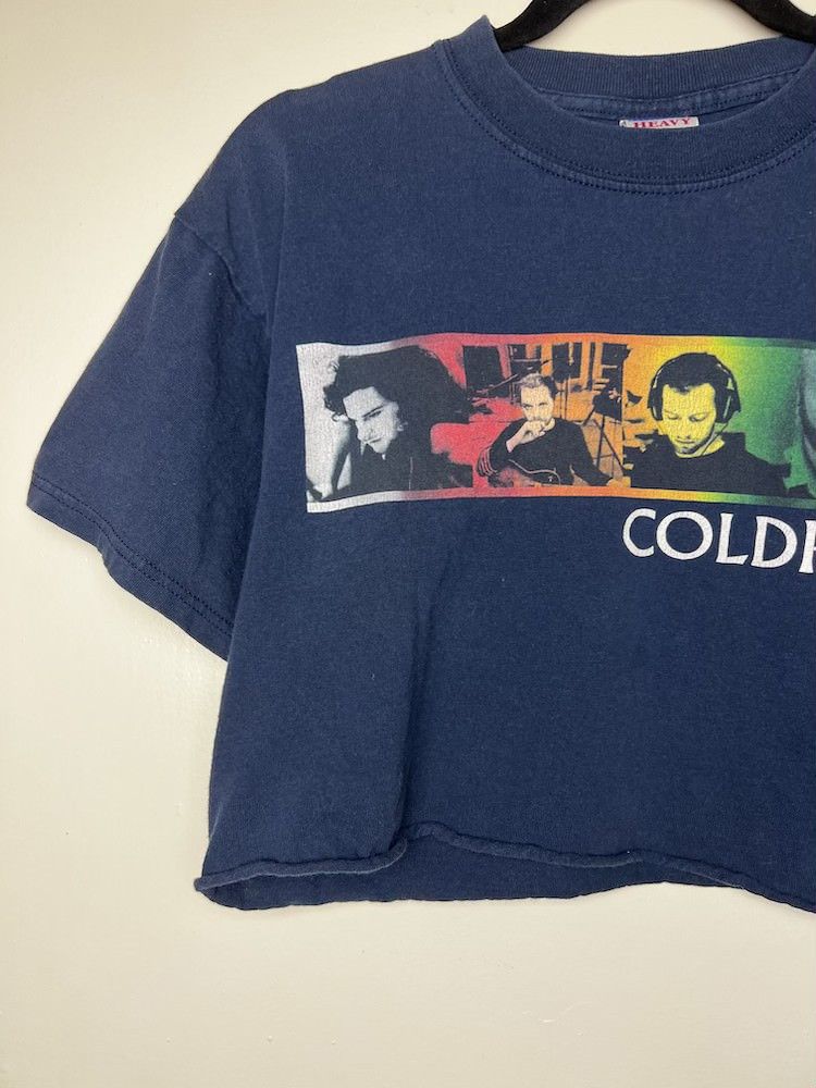 Band Tees Vintage 2005 Coldplay Twisted Logic Tour Cut Off Crop Top Size M / US 6-8 / IT 42-44 - 4 Thumbnail