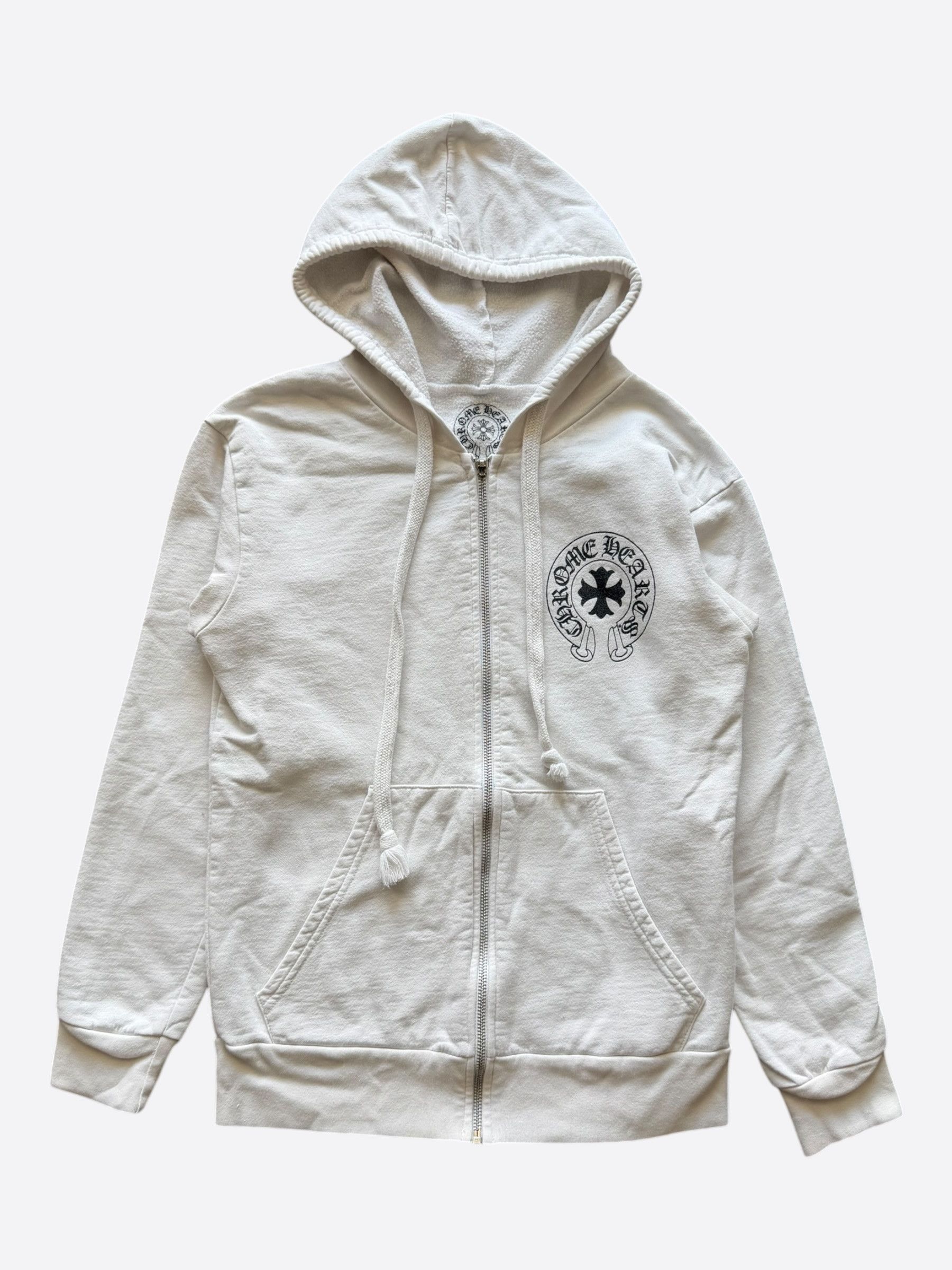 Chrome Hearts Chrome Hearts White & Black Eyechart Zip Up Hoodie Size US S / EU 44-46 / 1 - 1 Thumbnail