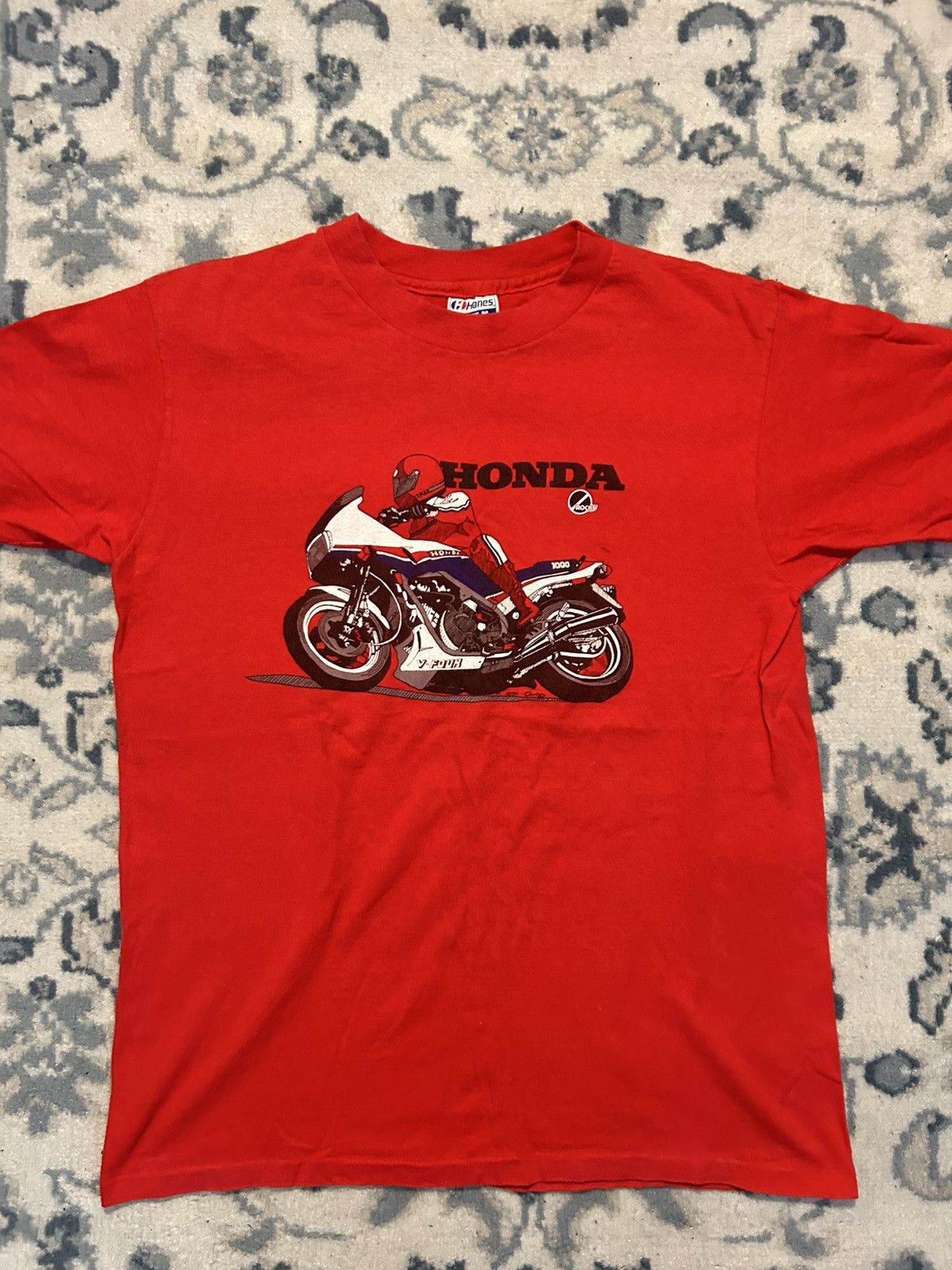 Vintage 1984 Honda Motorcycle Red size medium