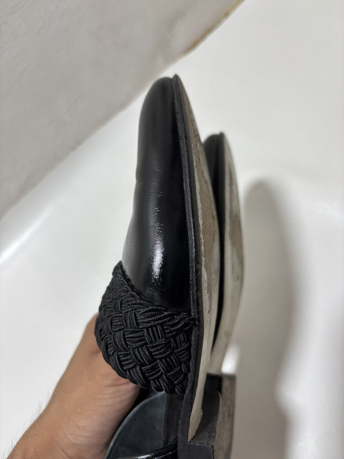 Loewe Loewe Black Flex D’Orsay Flats Leather Loafers Size US 6 / IT 36 - 6 Thumbnail