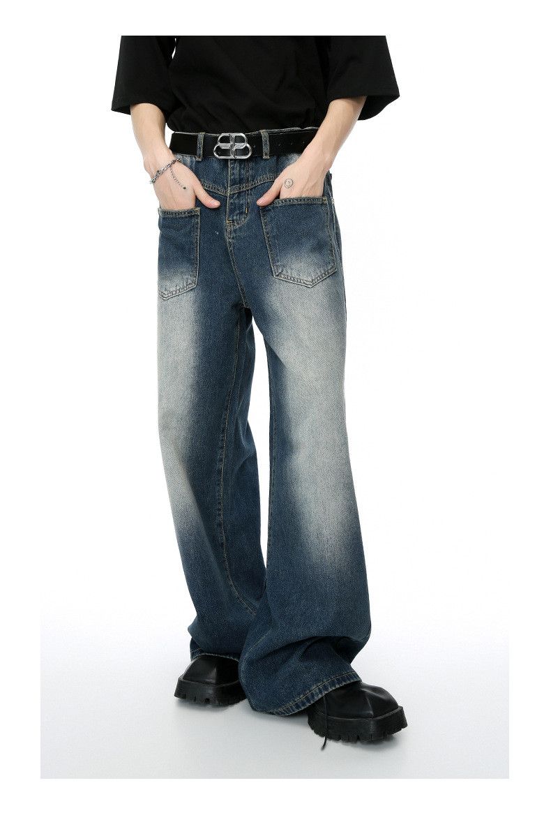 Japanese Brand × Jean Men's vintage wide-leg washed jeans Size US 32 / EU 48 - 2 Thumbnail