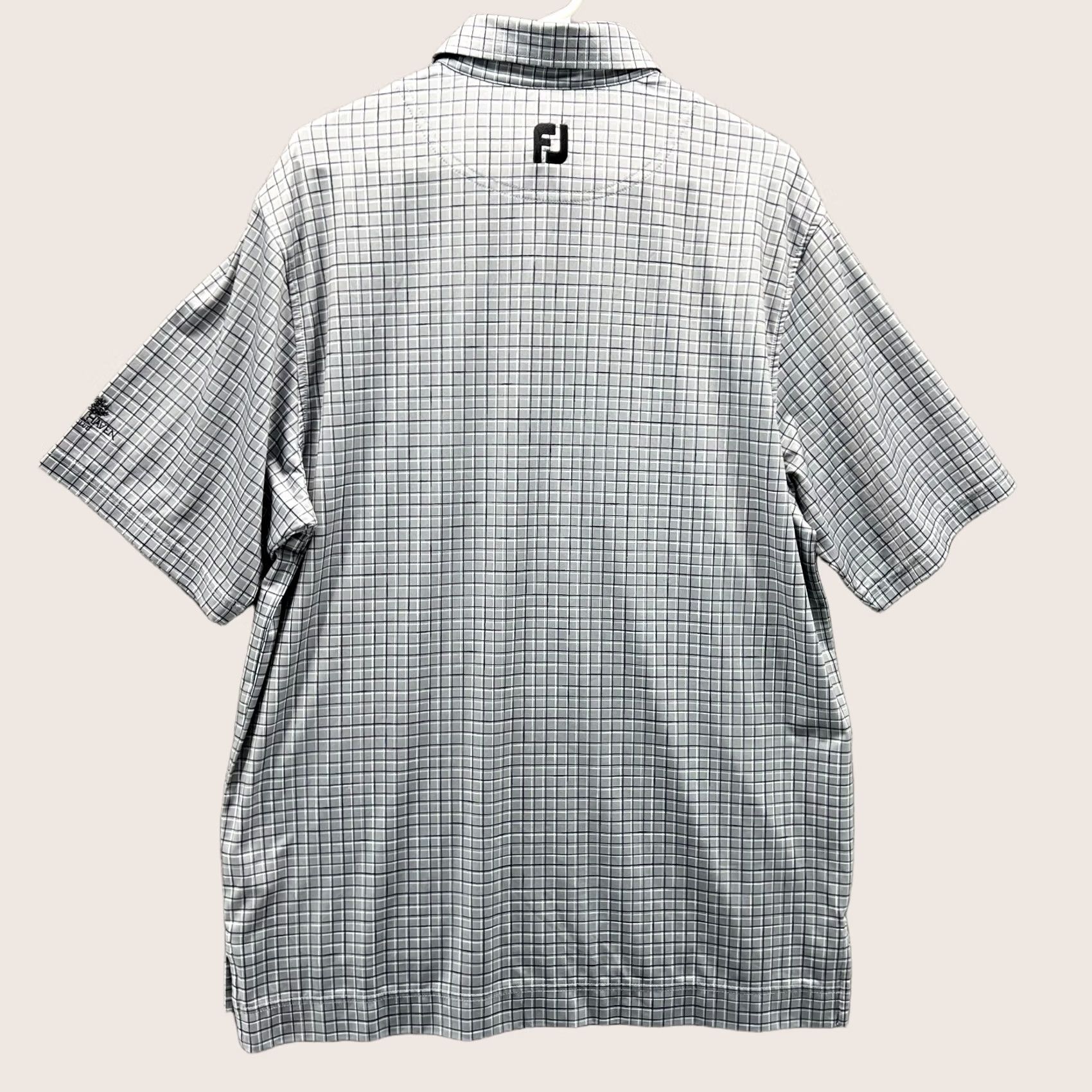 Footjoy VINTAGE FootJoy Polo Shirt Mens Medium Gray Performance Stretch Grand Haven Golf Club Shirt Size US M / EU 48-50 / 2 - 1 Thumbnail
