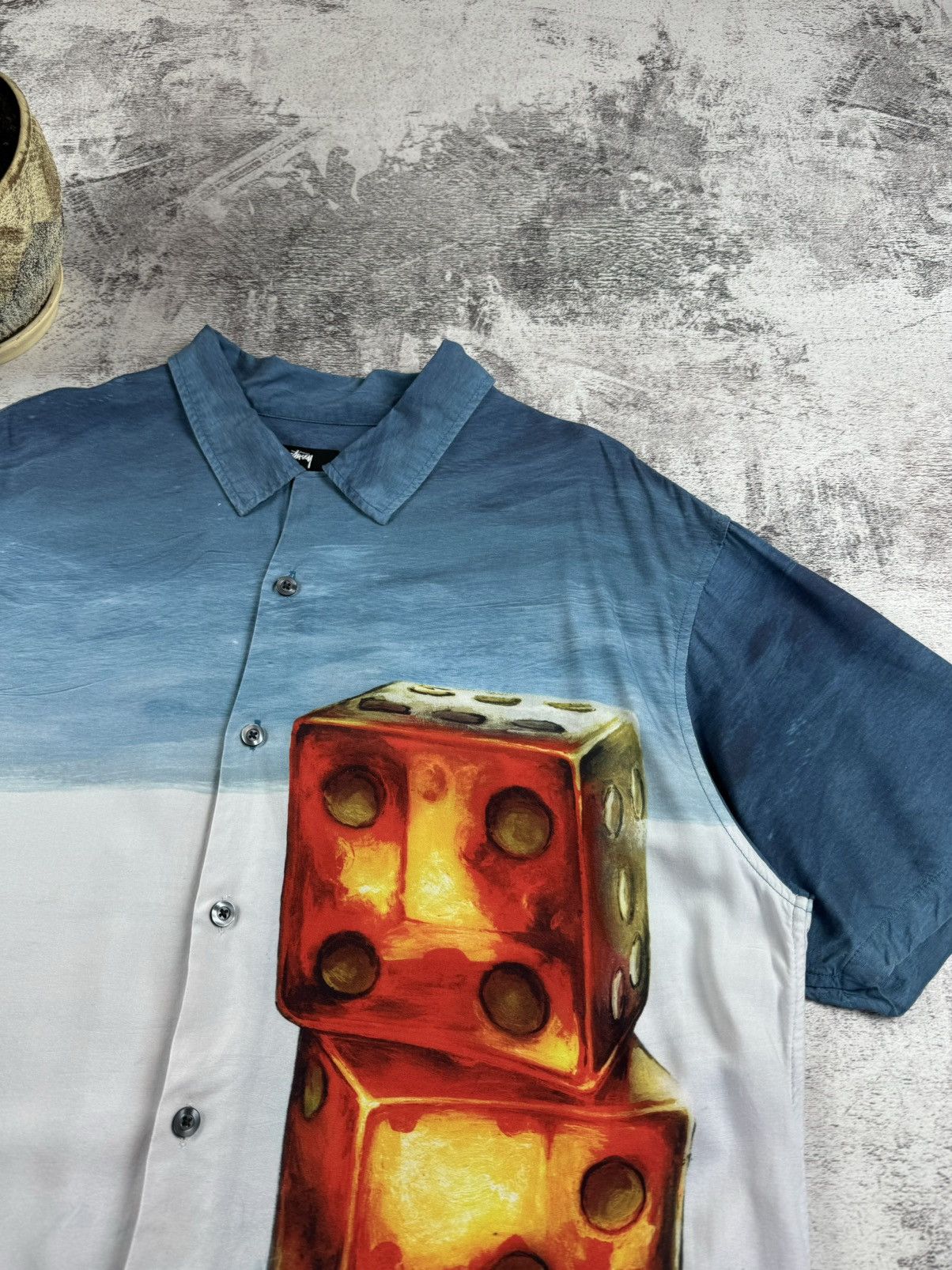 Stussy Vintage Stussy Japanese Dice Painting Rayon 8 Ball Shirt Size US M / EU 48-50 / 2 - 8 Thumbnail