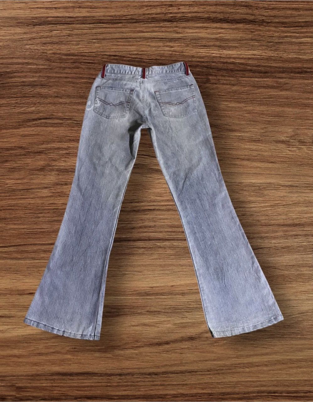 Hysteric Glamour Japanese Brand JOUER AUX ECHECS Super Flare Jeans Size 26" / US 2 / IT 38 - 2 Thumbnail