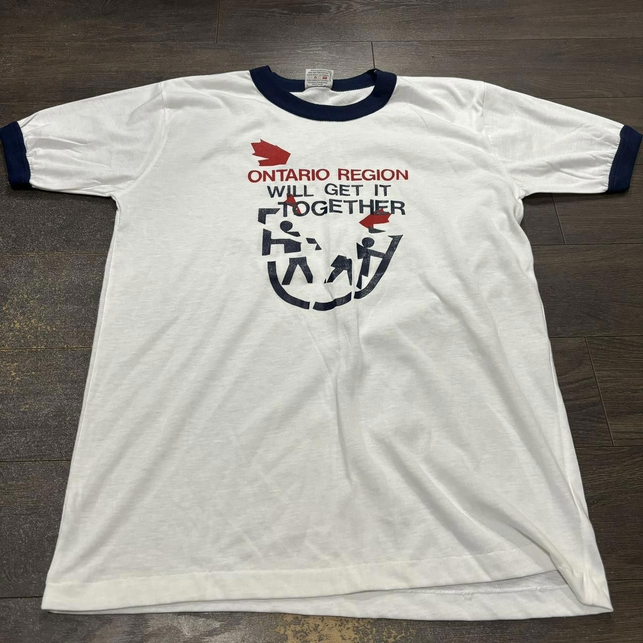 Designer Vintage Ontario Region Will Get It Together T Shirt 80s M Size US L / EU 52-54 / 3 - 3 Thumbnail