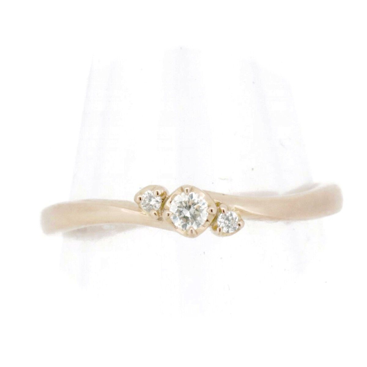 Other LuxUness 4℃ Diamond Au750 Ring Crocodile skin Ring Size ONE SIZE - 1 Thumbnail