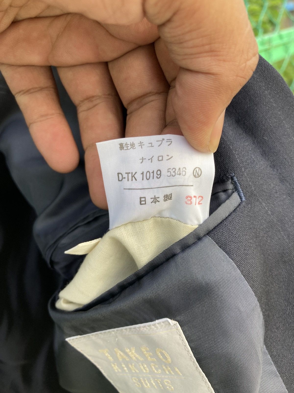Takeo Kikuchi Takeo Kikuchi Black Double Breasted Pinstripe Blazer Size 44R - 17 Thumbnail