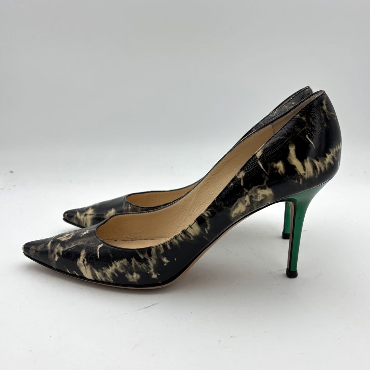 Jimmy Choo Jimmy Choo Romy 85 Patent Leather Pumps Women's 41.5 Multicolor Heels Size US 12 / IT 42 - 5 Thumbnail