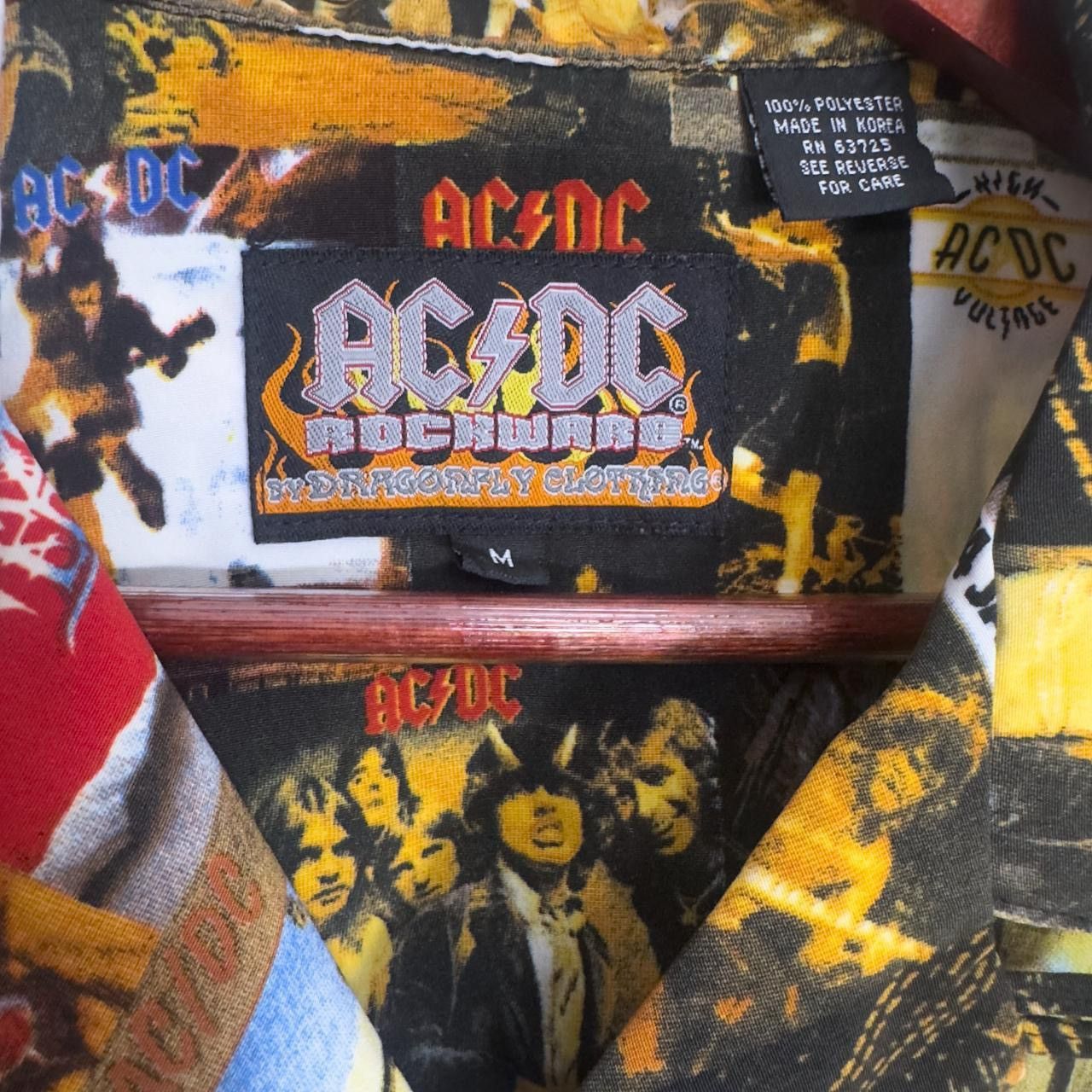 AC/DC Vintage AC/DC Album Covers Button Up Shirt Size US M / EU 48-50 / 2 - 4 Thumbnail