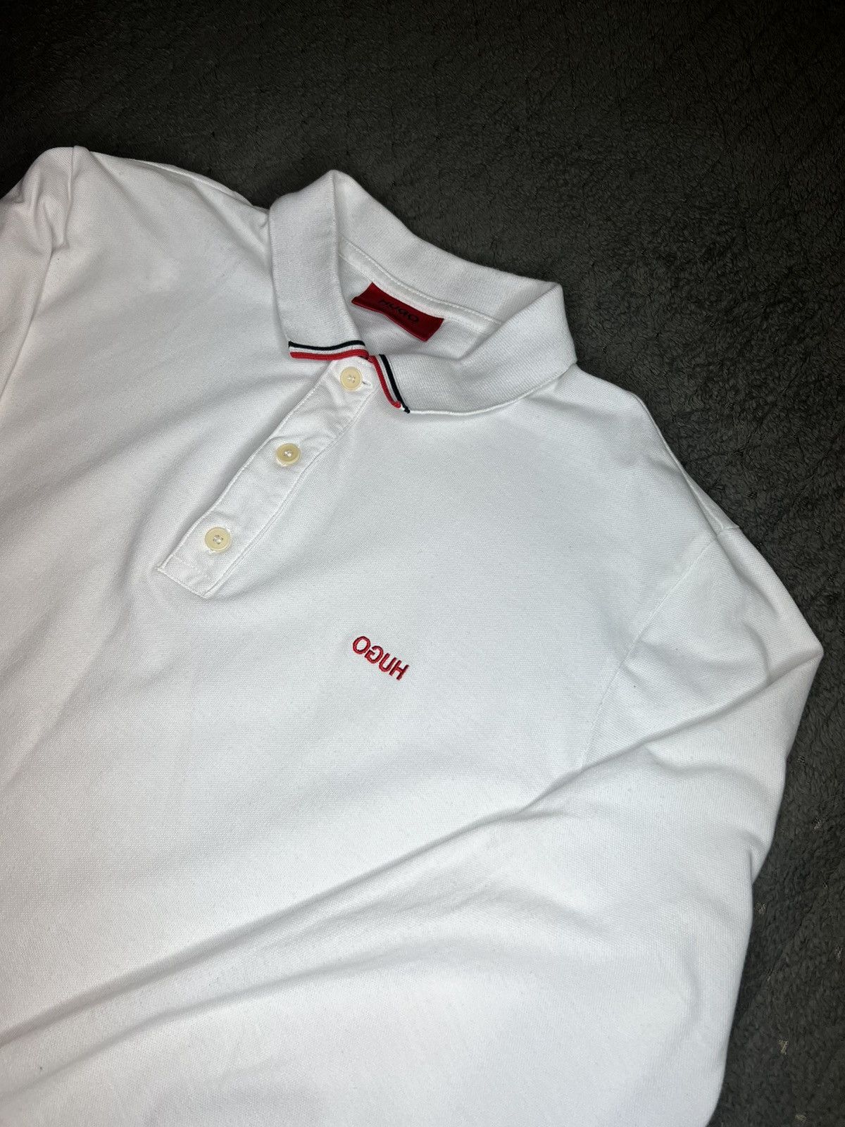 Hugo Boss White Hugo Boss Long Sleeve Shirt Size US S / EU 44-46 / 1 - 2 Thumbnail