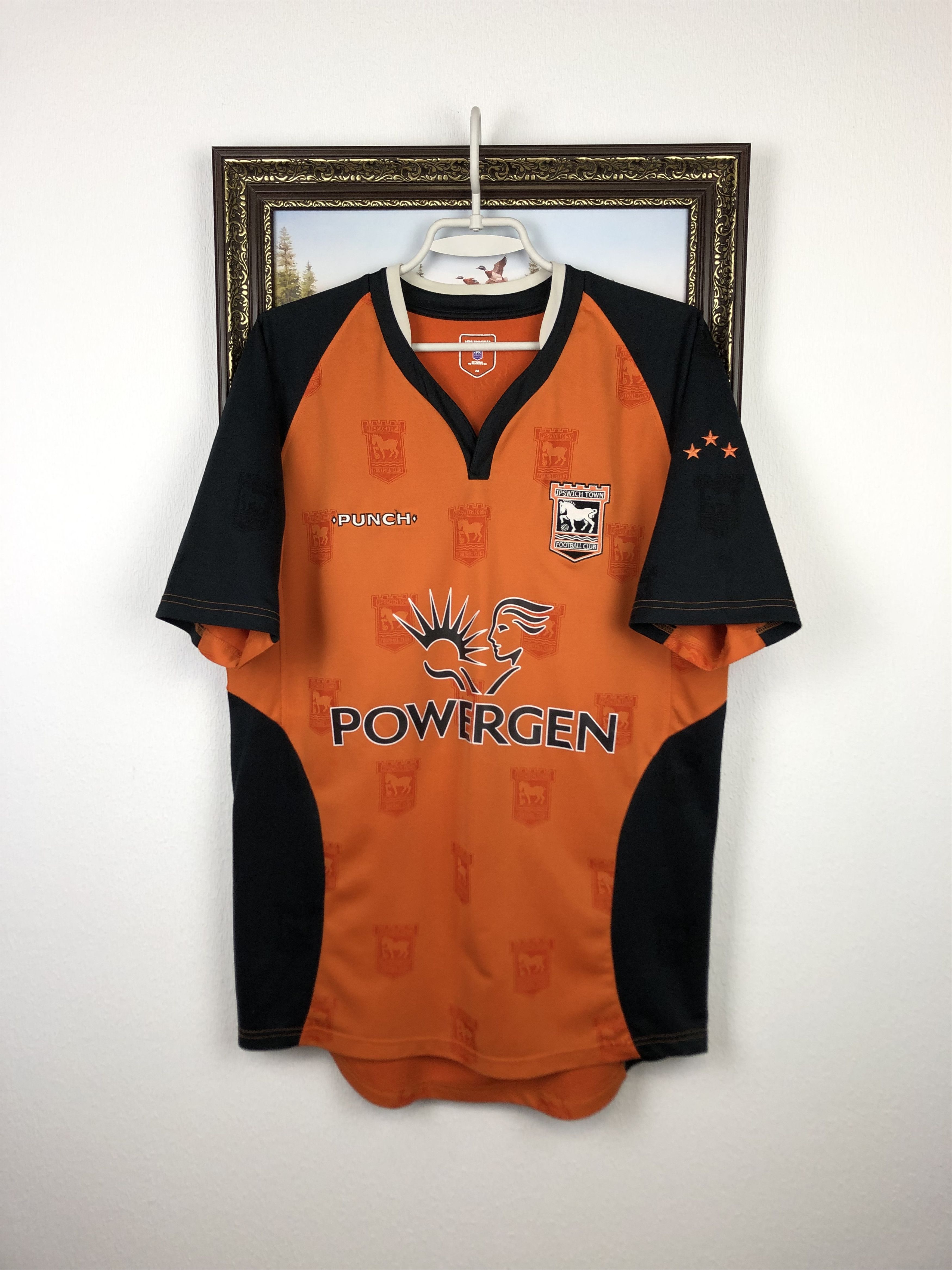 Ipswich Town Away football shirt 2004 Soccer Punch Jersey