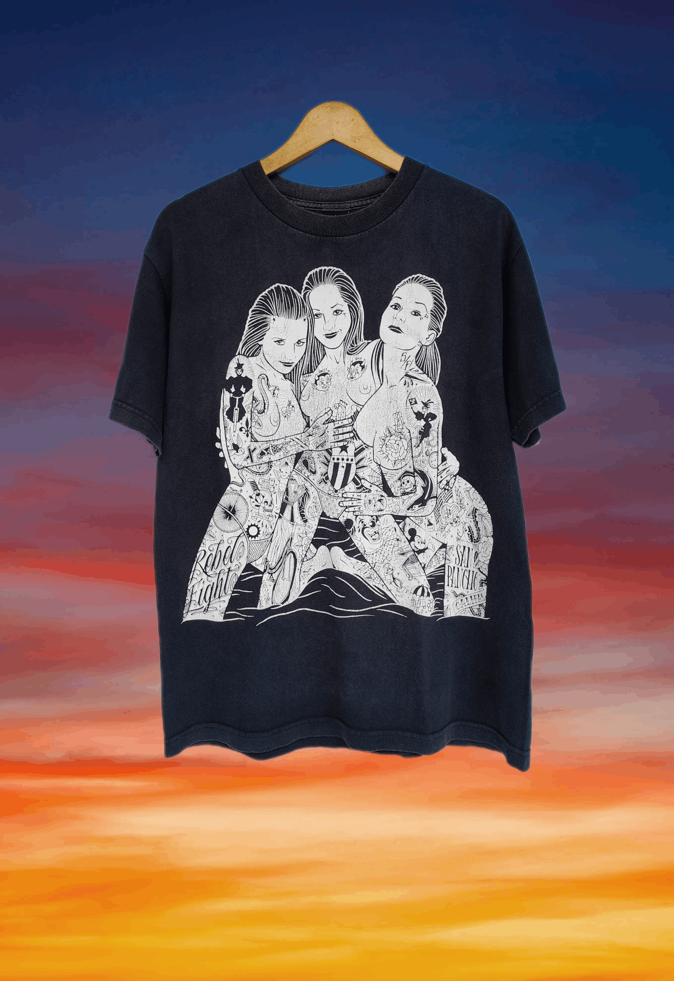 Y2K streetwear Vintage REBEL 8 Clothing shirt
