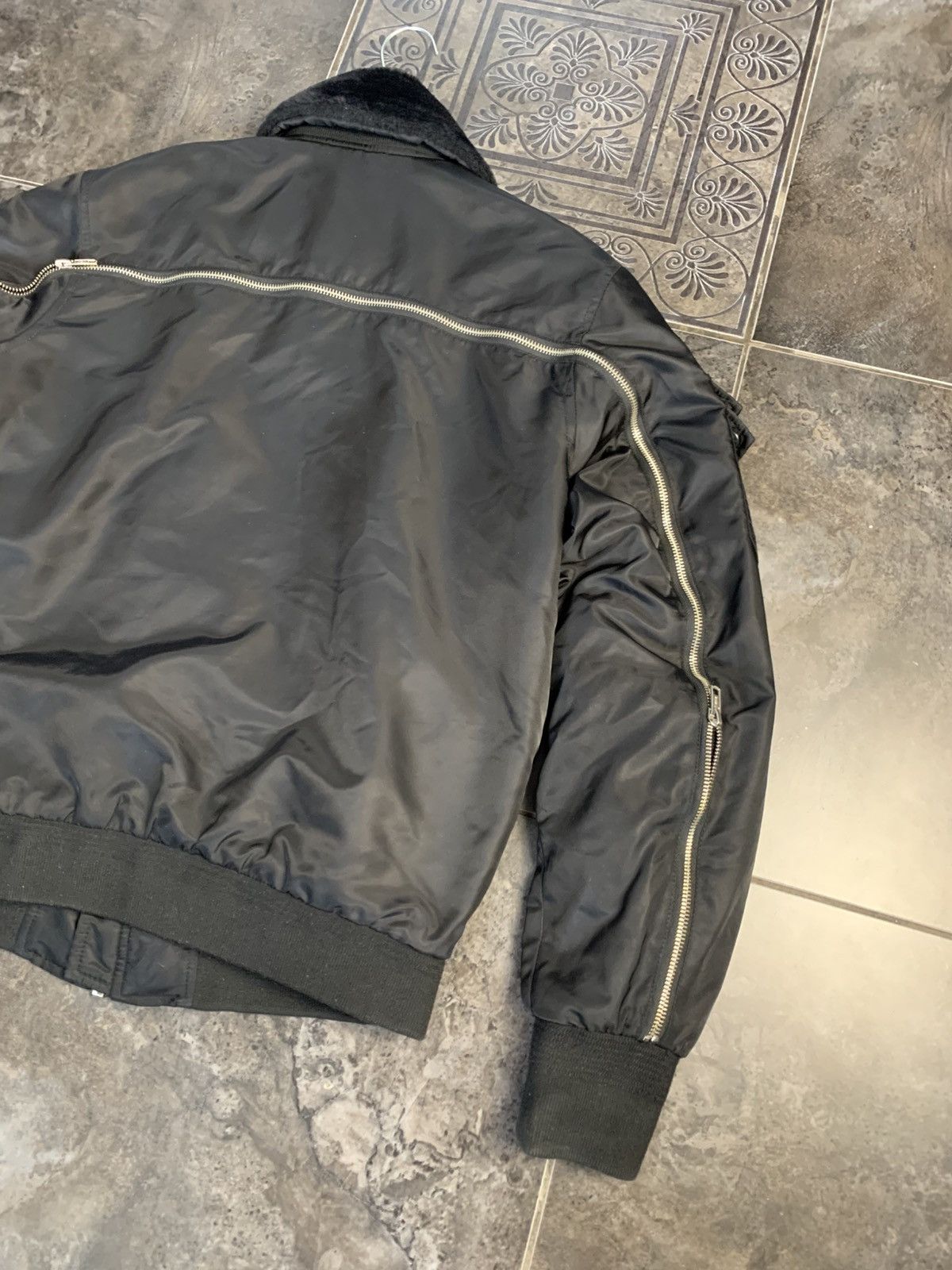 Vintage 883 Police Fur Bomber Jacket Size US S / EU 44-46 / 1 - 17 Thumbnail