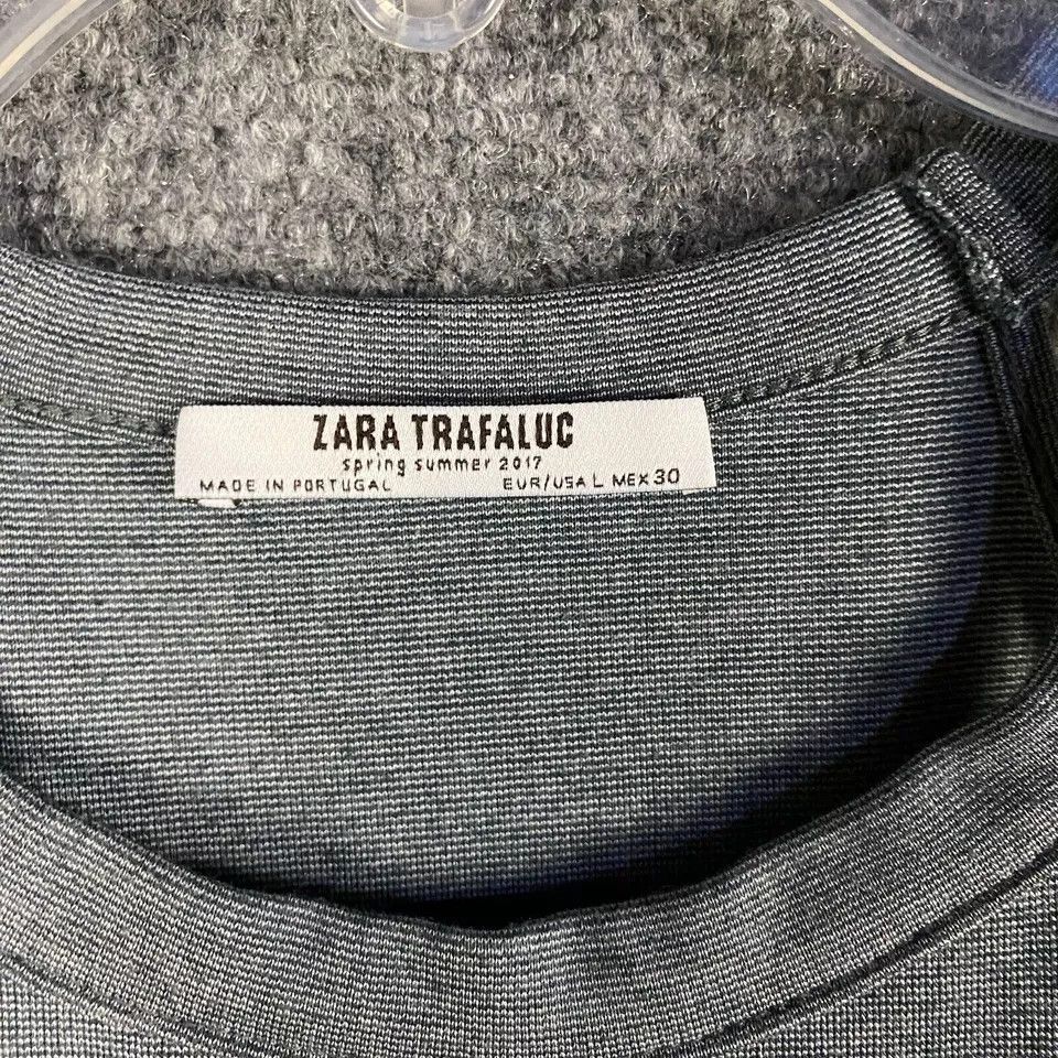 Zara Zara Dress Women's Large Trafaluc Pencil Sleeveless Gray L Size L / US 10 / IT 46 - 3 Thumbnail
