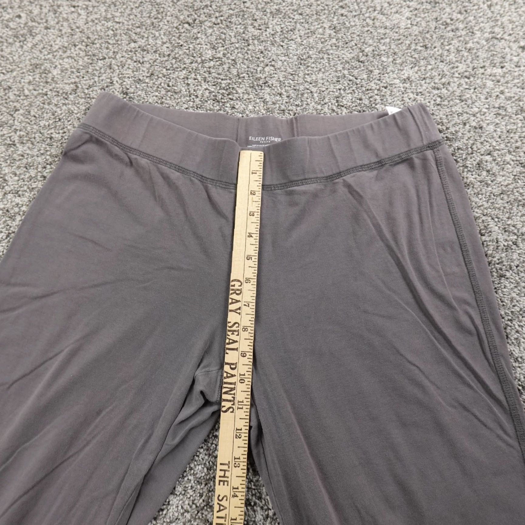 Eileen Fisher Eileen Fisher Pants Womens PL Gray Pull On High Rise Comfort Lounge Stretch Boho Size 36" / US 14 / IT 50 - 4 Thumbnail