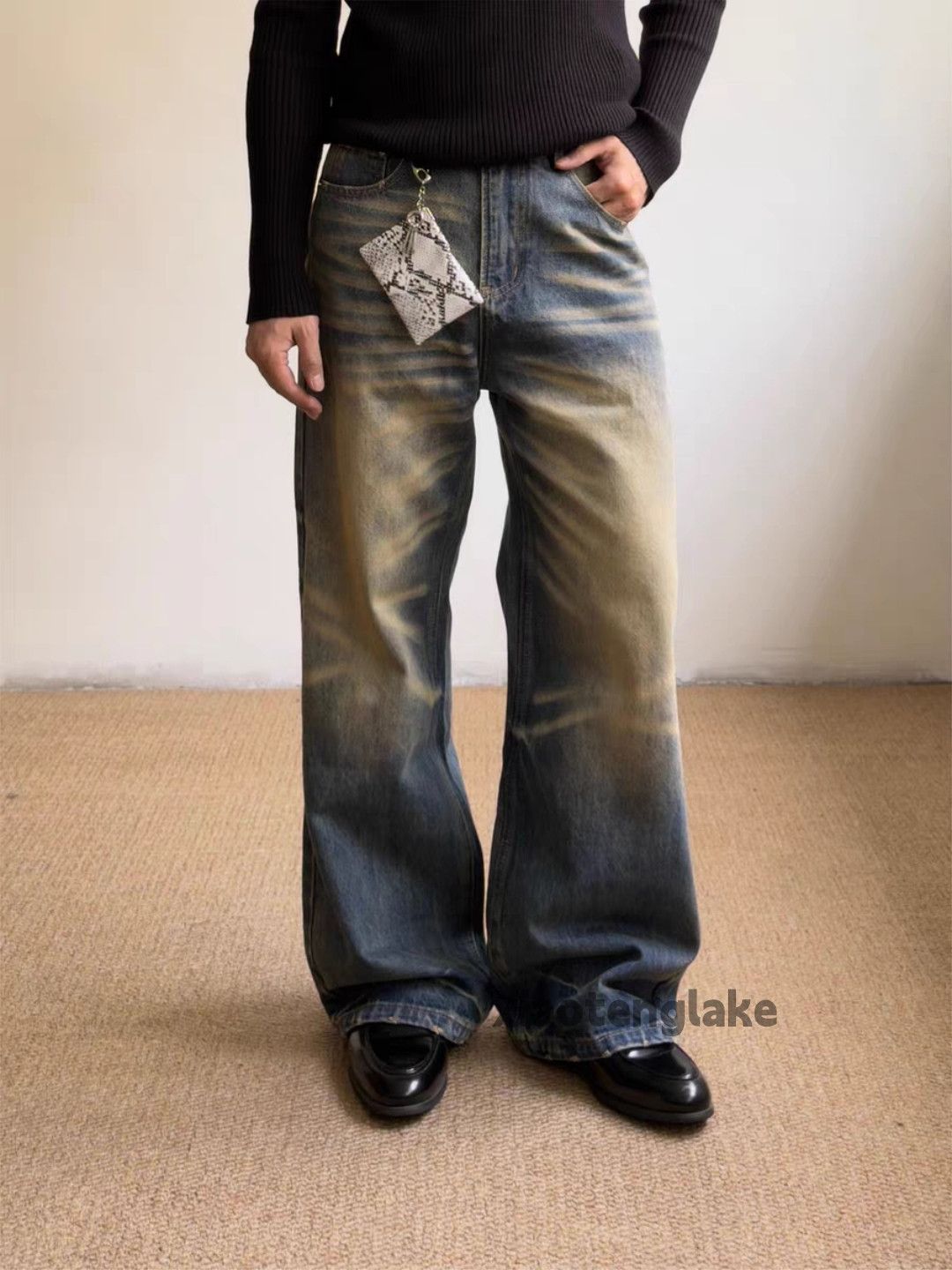 Jean xz vintage wide Leg loose hiphop punk grunge bootcut jeans Size US 32 / EU 48 - 7 Thumbnail