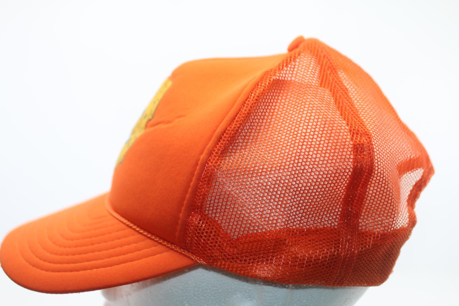AAA Vintage AAA School Safety Patrol Orange Mesh Cap with Pin Size ONE SIZE - 5 Thumbnail