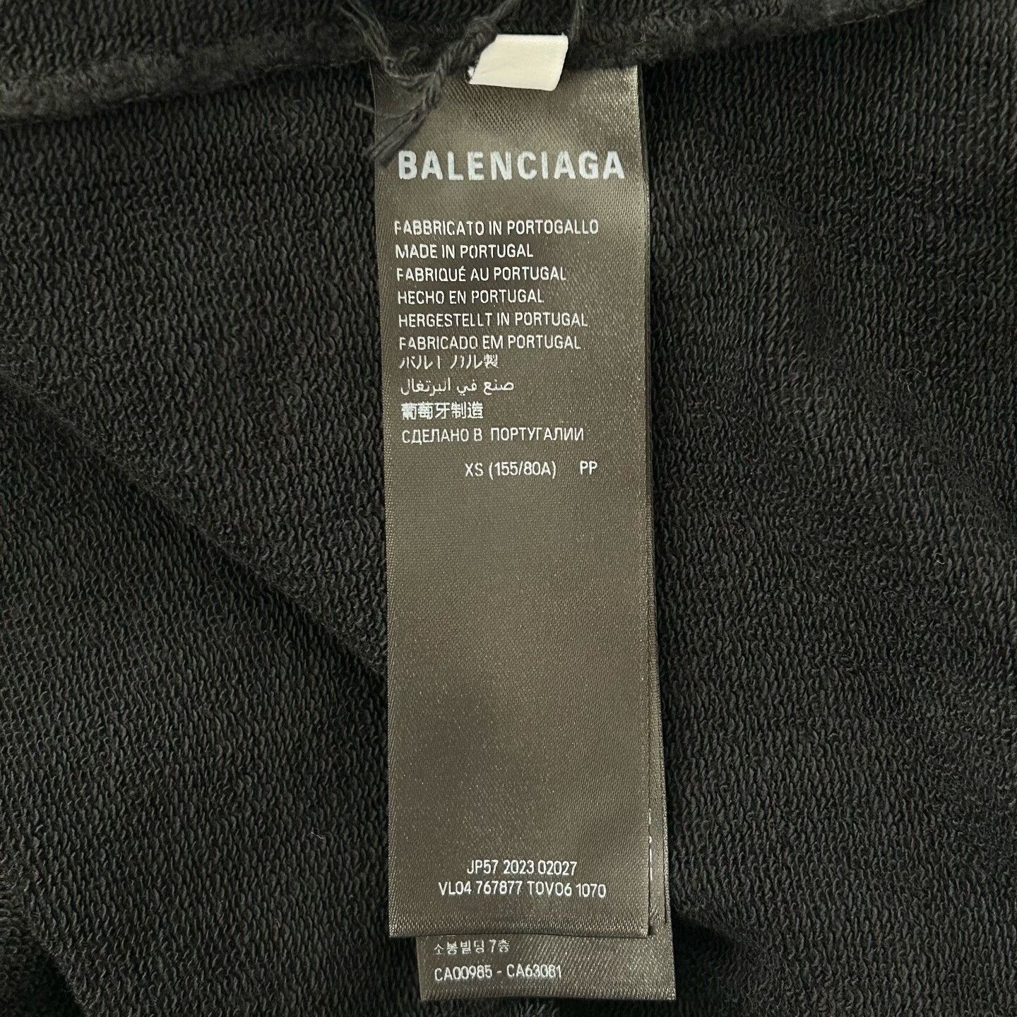 Other Balenciaga Front and back logo printed on black hoodie Size US XS / EU 42 / 0 - 4 Thumbnail