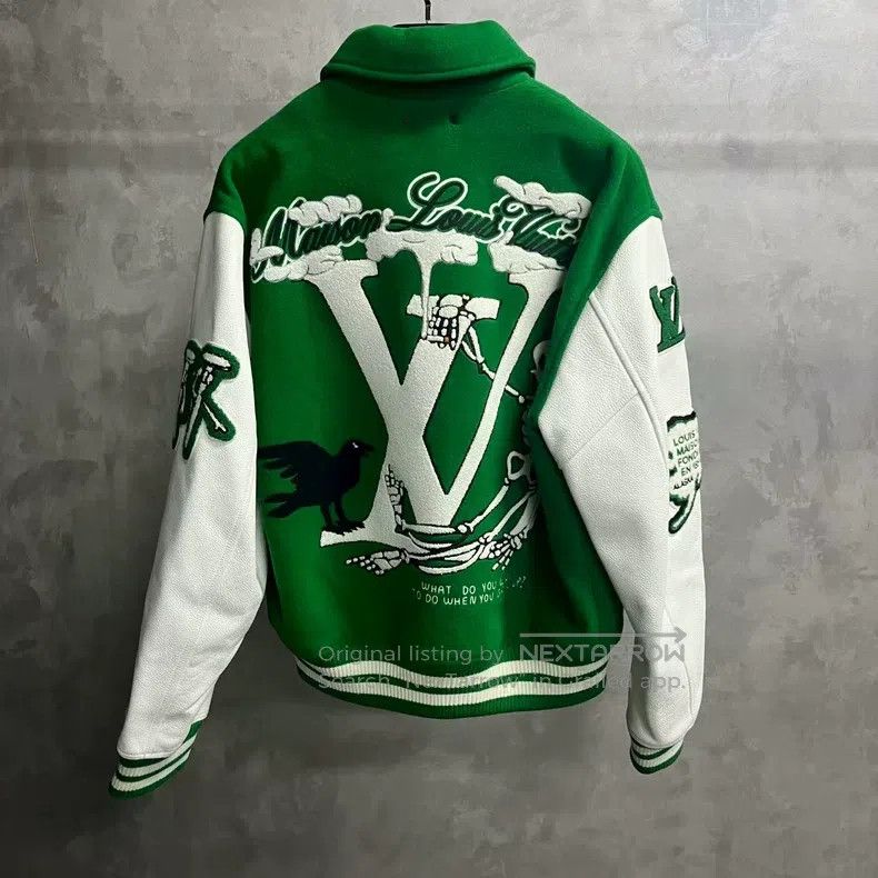 Louis Vuitton Louis Vuitton Green Letter Pattern Patchwork Loose Long Sl Size US M / EU 48-50 / 2 - 5 Thumbnail
