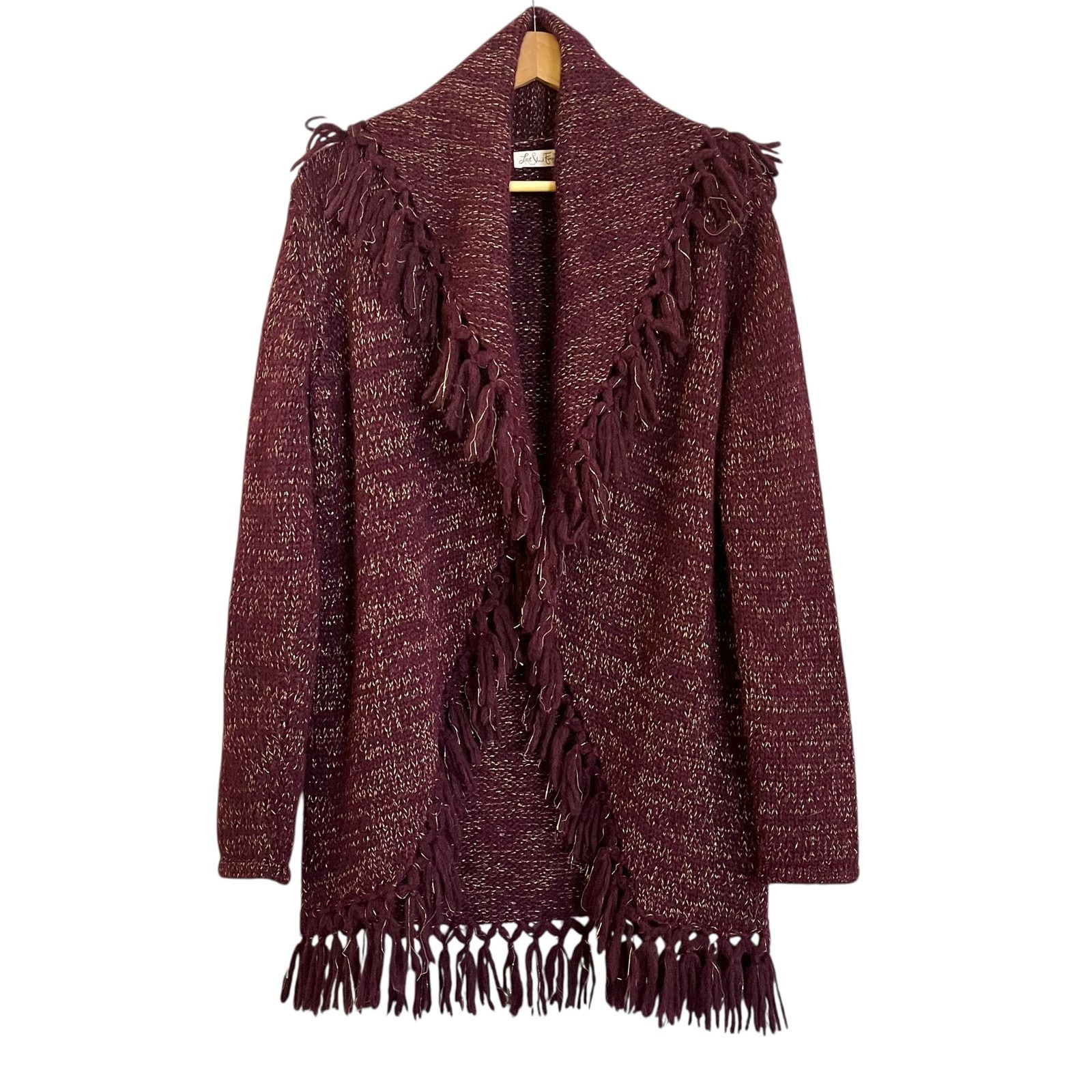 LoveShackFancy LoveShackFancy Tassel Shawl Baby Alpaca Cardigan Sweater Size XS / US 0-2 / IT 36-38 - 1 Thumbnail