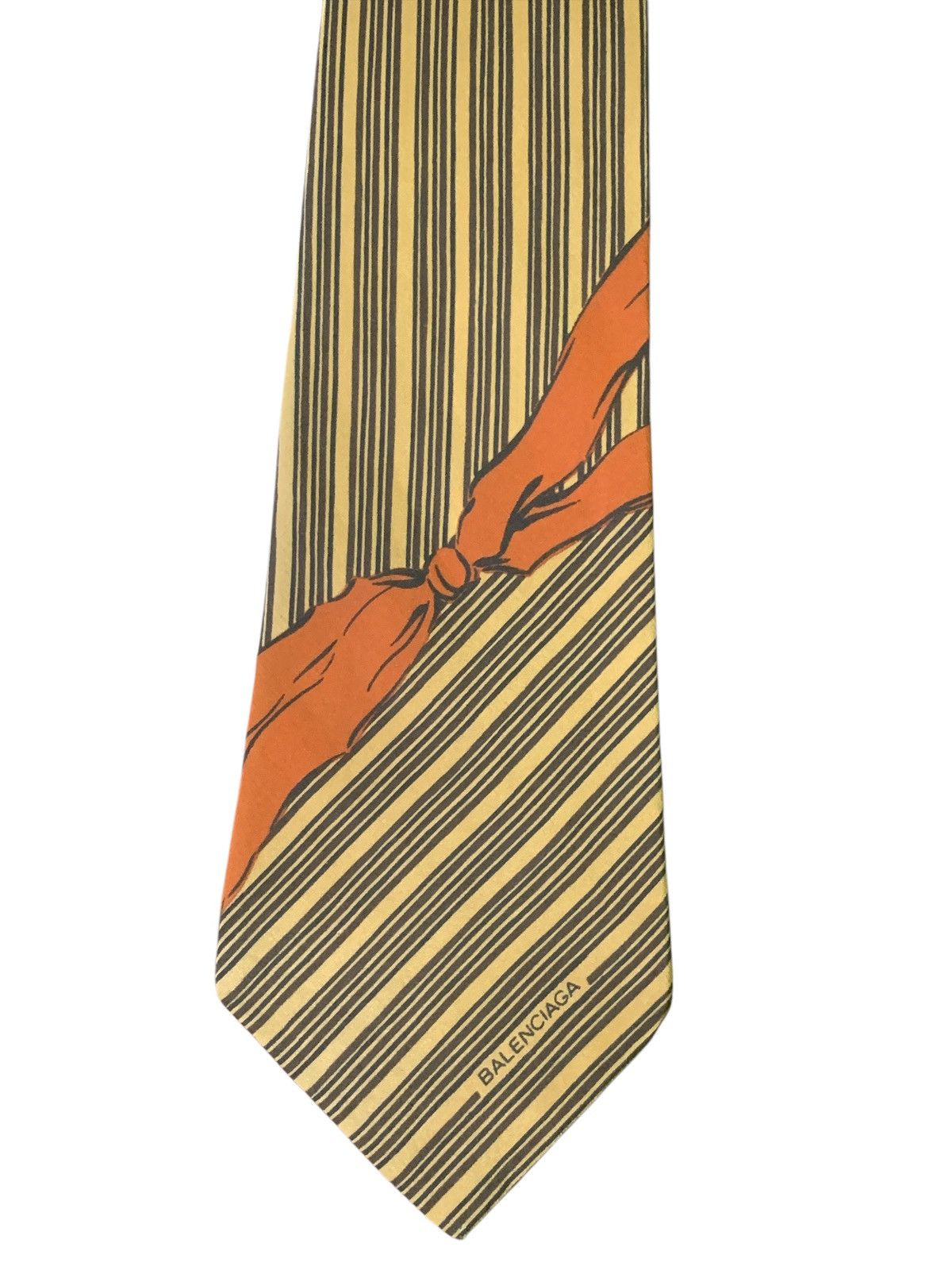 Balenciaga × Designer Rare Design Balenciaga Paris Ties Size ONE SIZE - 3 Thumbnail