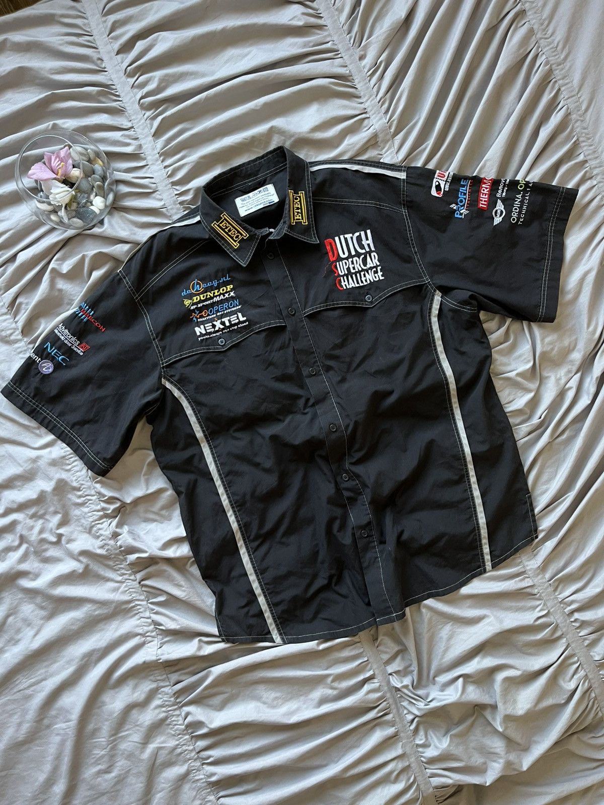 Ferrari × Vintage Vintage Ferrari Shirt Black Classic Moto
