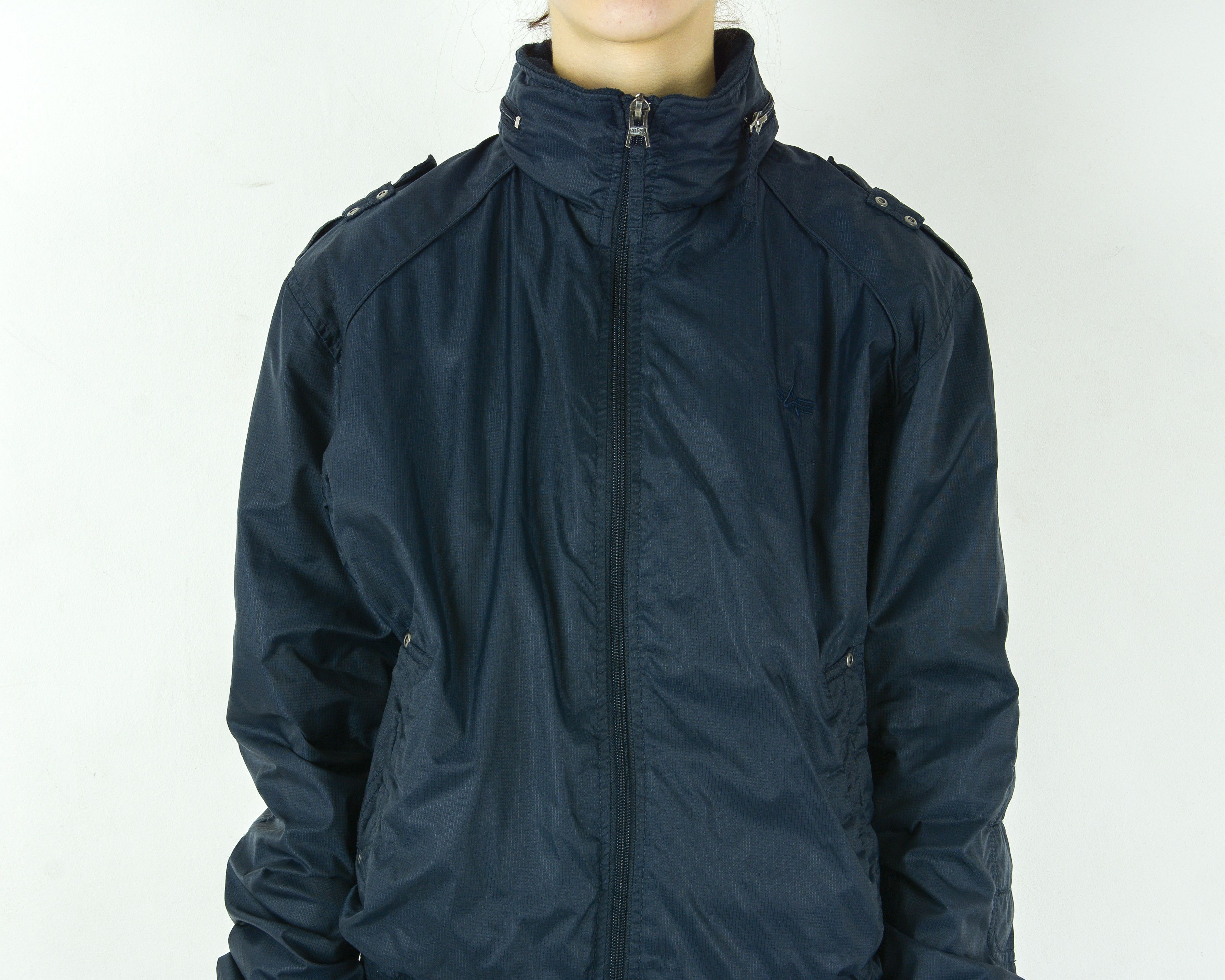 Alpha Industries × Vintage MA-1 Bomber Jacket Pilot Coat Hooded Parka Waistcoat Zip Up Size XL / US 12-14 / IT 48-50 - 4 Thumbnail