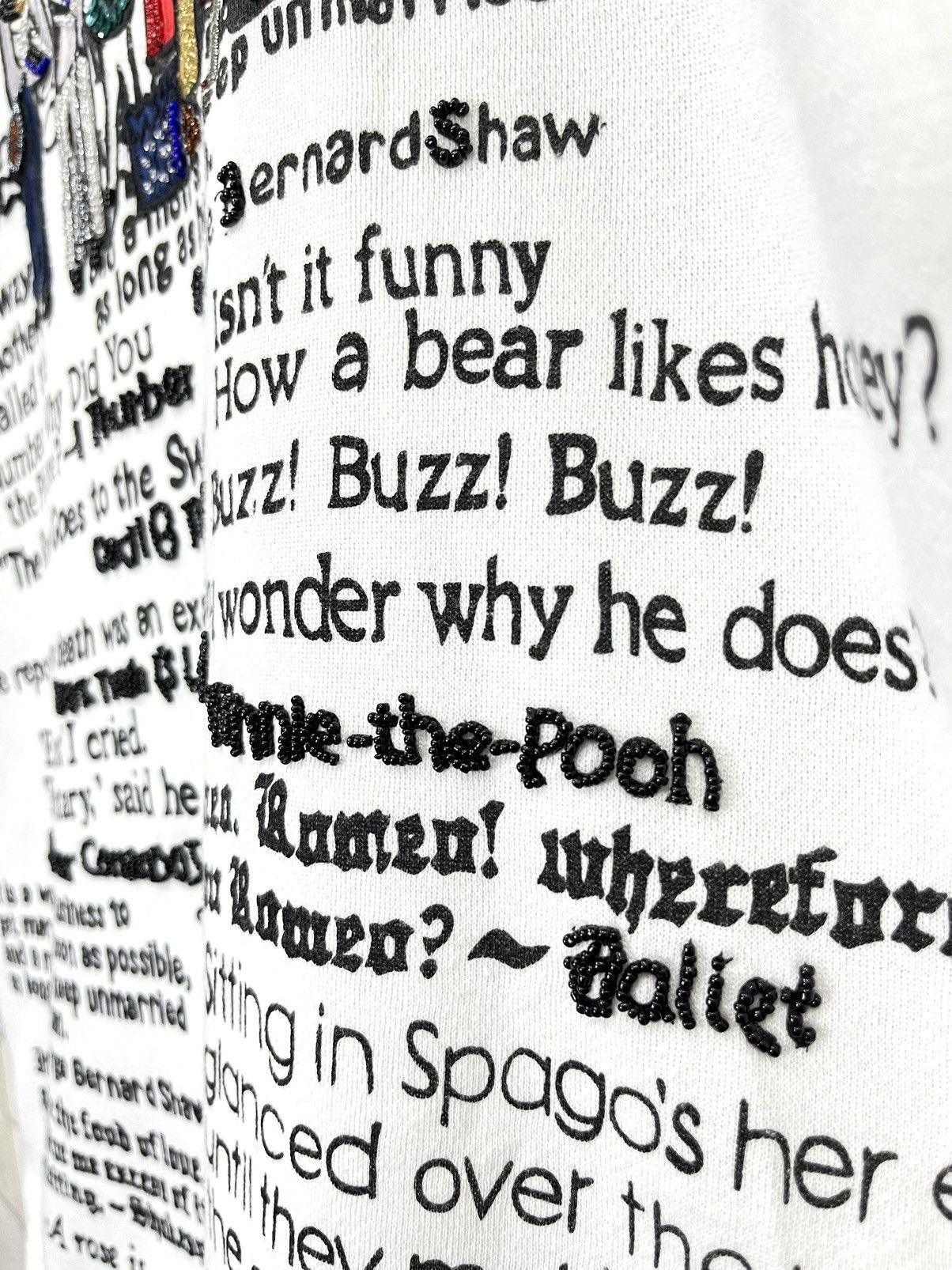 Designer ASHIYA Art Vintage Famous Poems Quotes Mock Neck Sweatshirt Size US M / EU 48-50 / 2 - 14 Thumbnail