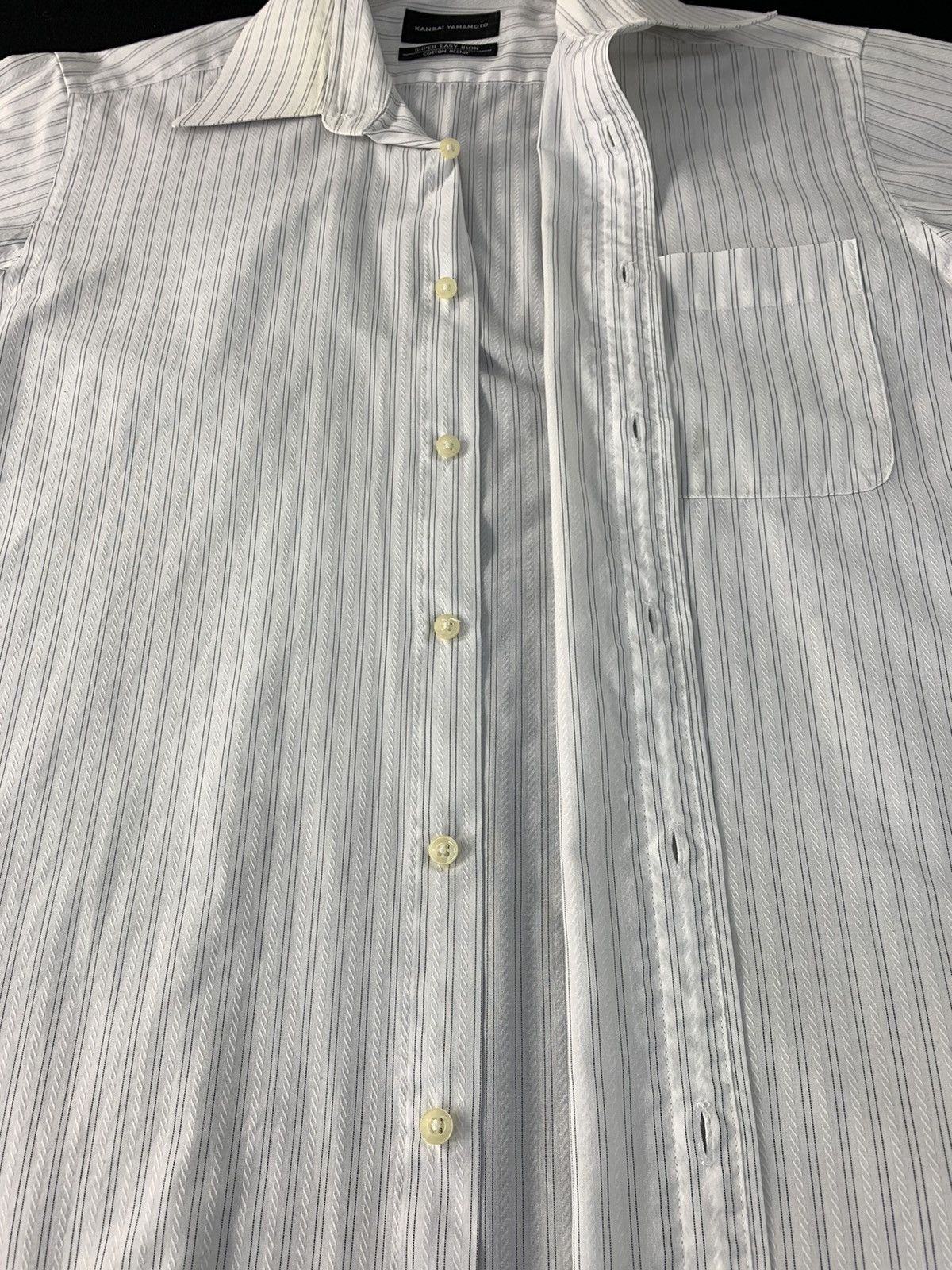 Kansai Yamamoto 90s Kansai Yamamoto Striped Casual Office Wear Cotton Blend Size US M / EU 48-50 / 2 - 5 Thumbnail