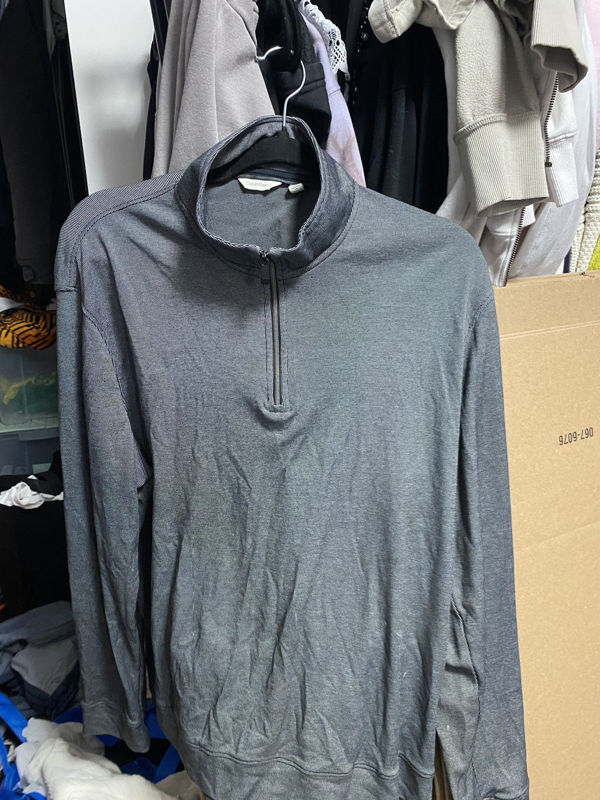 Calvin Klein Large Quarter Zip Sweater Size US L / EU 52-54 / 3 - 5 Thumbnail