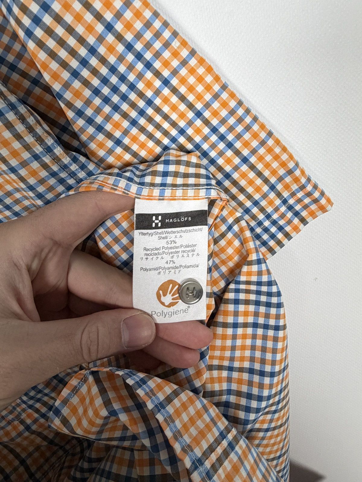 Haglofs Haglofs Climatic Short Sleeve Plaid Shirt Button Up Outdoor Size US XL / EU 56 / 4 - 10 Thumbnail